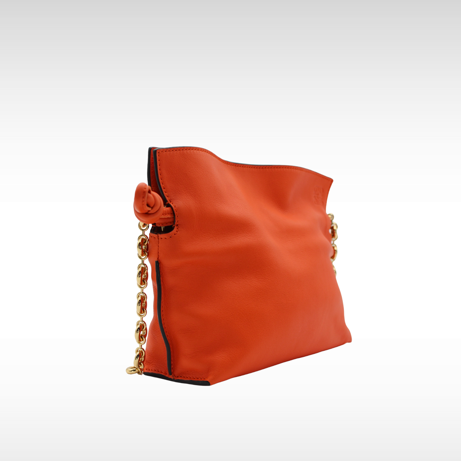 Flamenco Knot Chain Mini Calf Shoulder Bag
