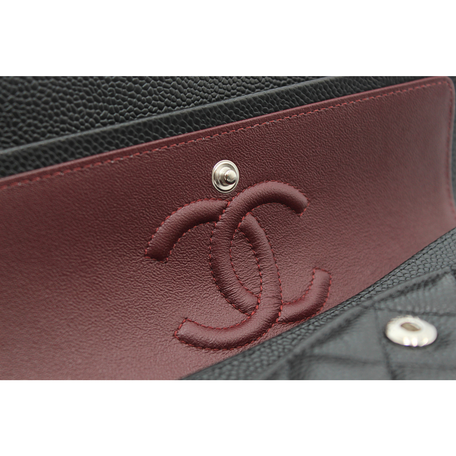 Classic Small Caviar Black Shoulder Bag