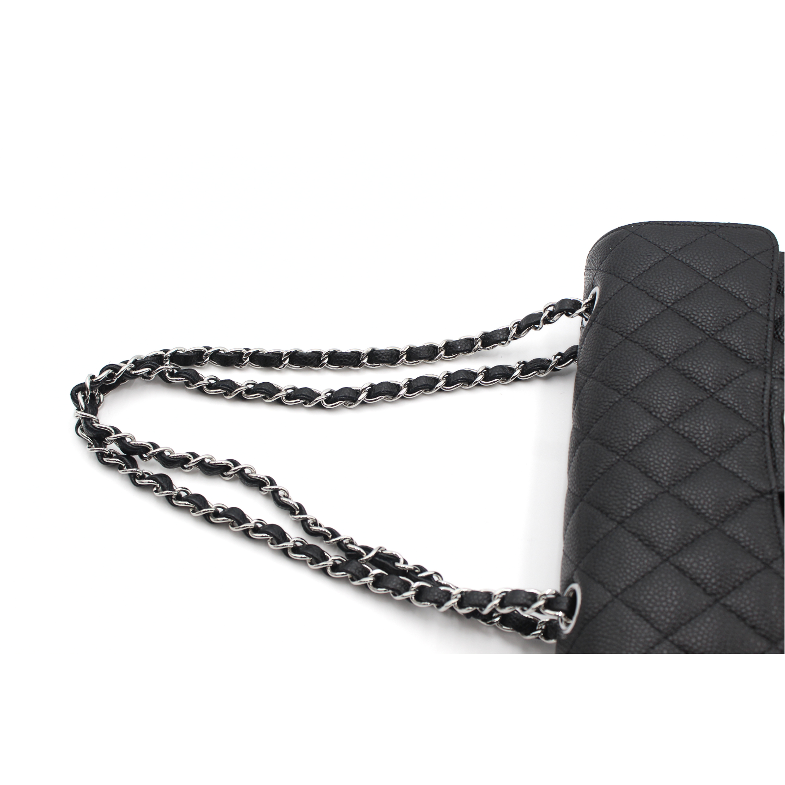 Classic Small Caviar Black Shoulder Bag