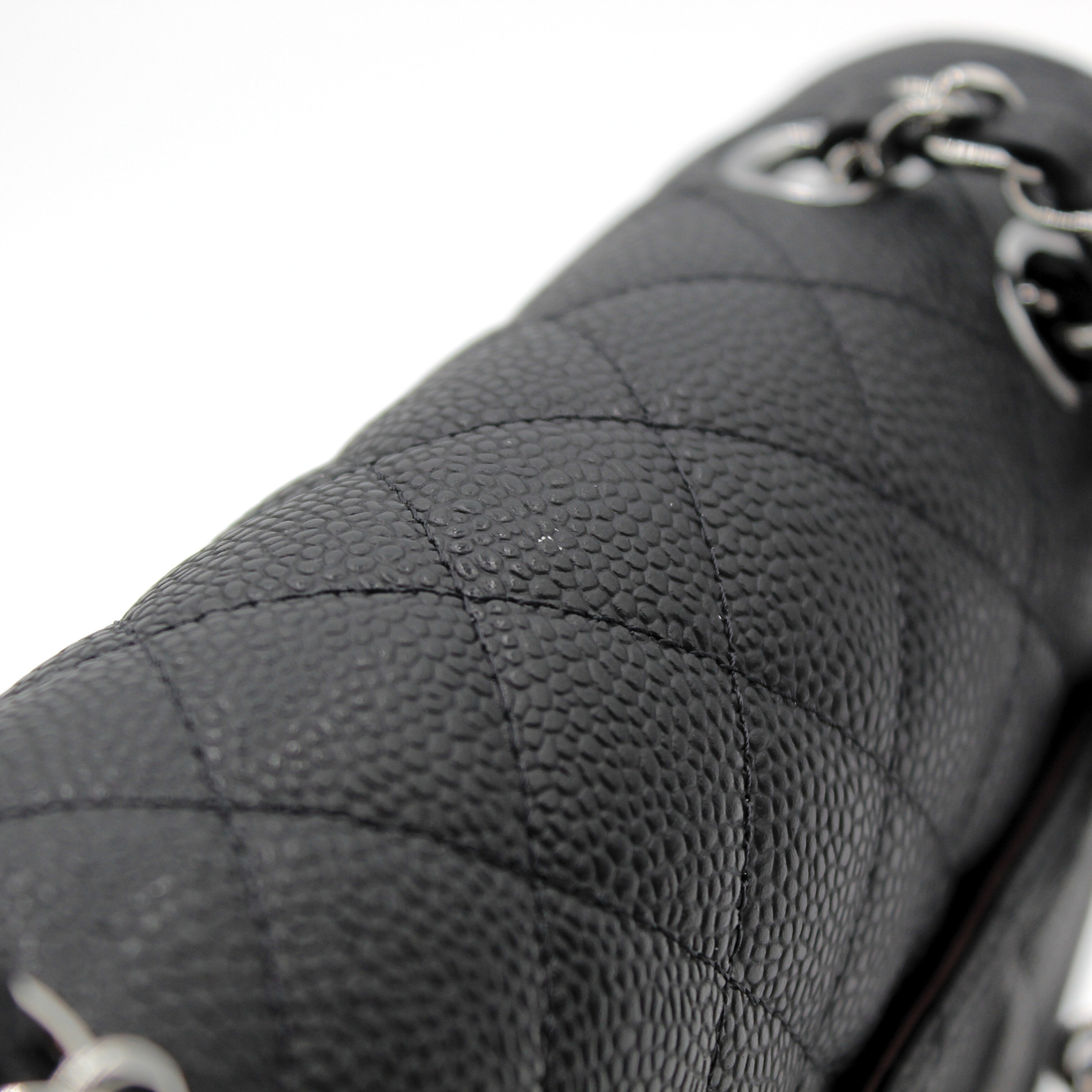 Classic Small Caviar Black Shoulder Bag