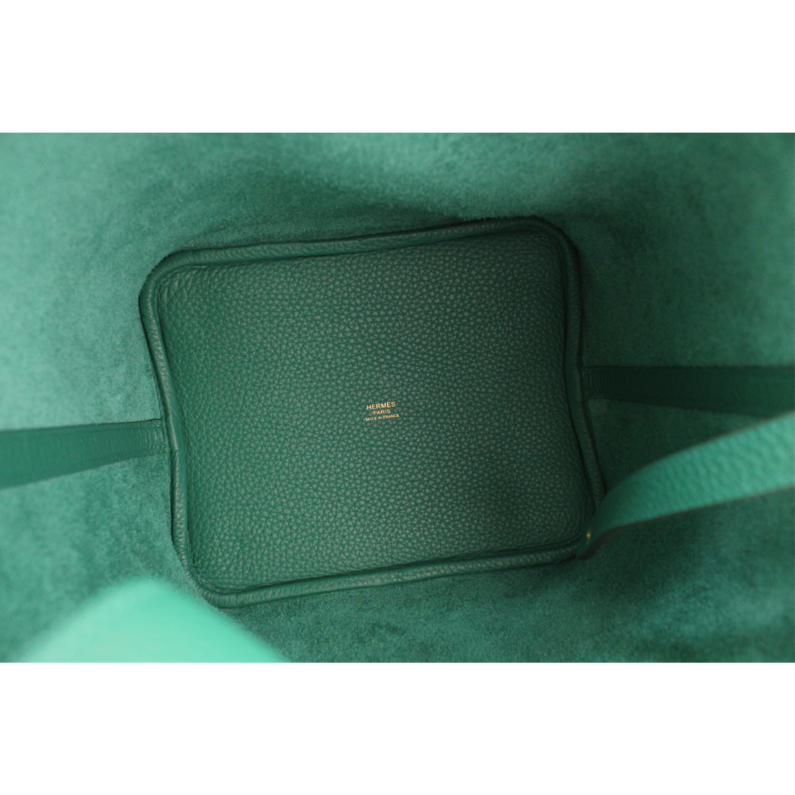 Picotin Lock 22 Taurillon Clemence Vert Vertigo Handbag