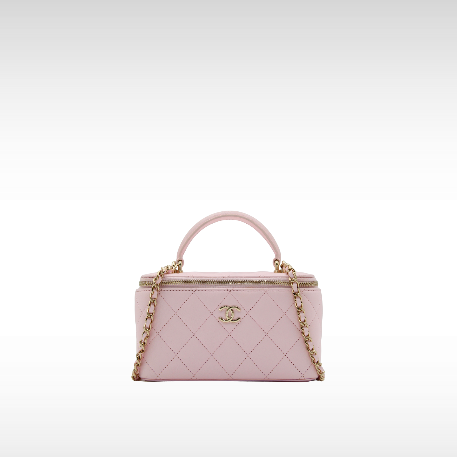 Vanity with Chain Lamb Vanity Bag