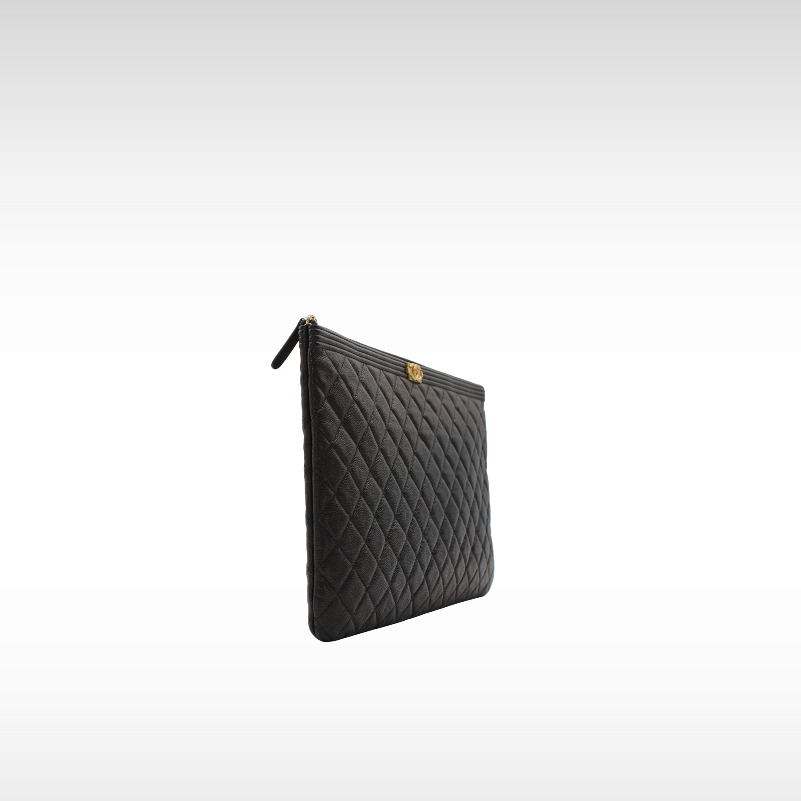 Boy Chanel Caviar Black Pouch