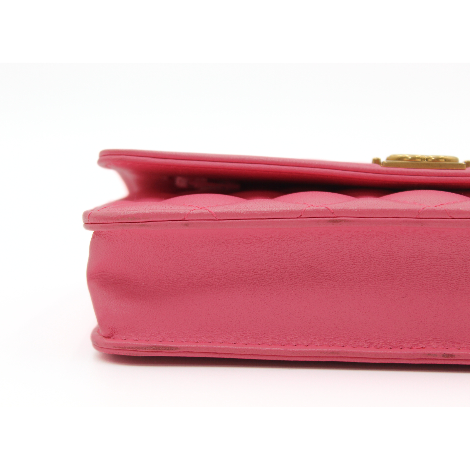 Boy Chanel Lamb Pink Wallet on Chain