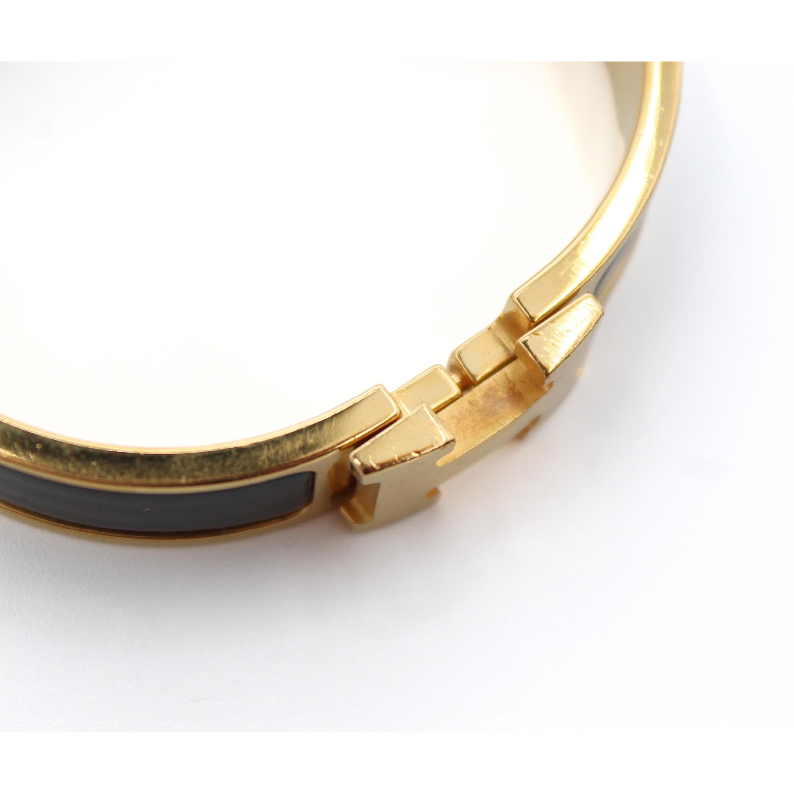 Clic H Metal Black Bracelet