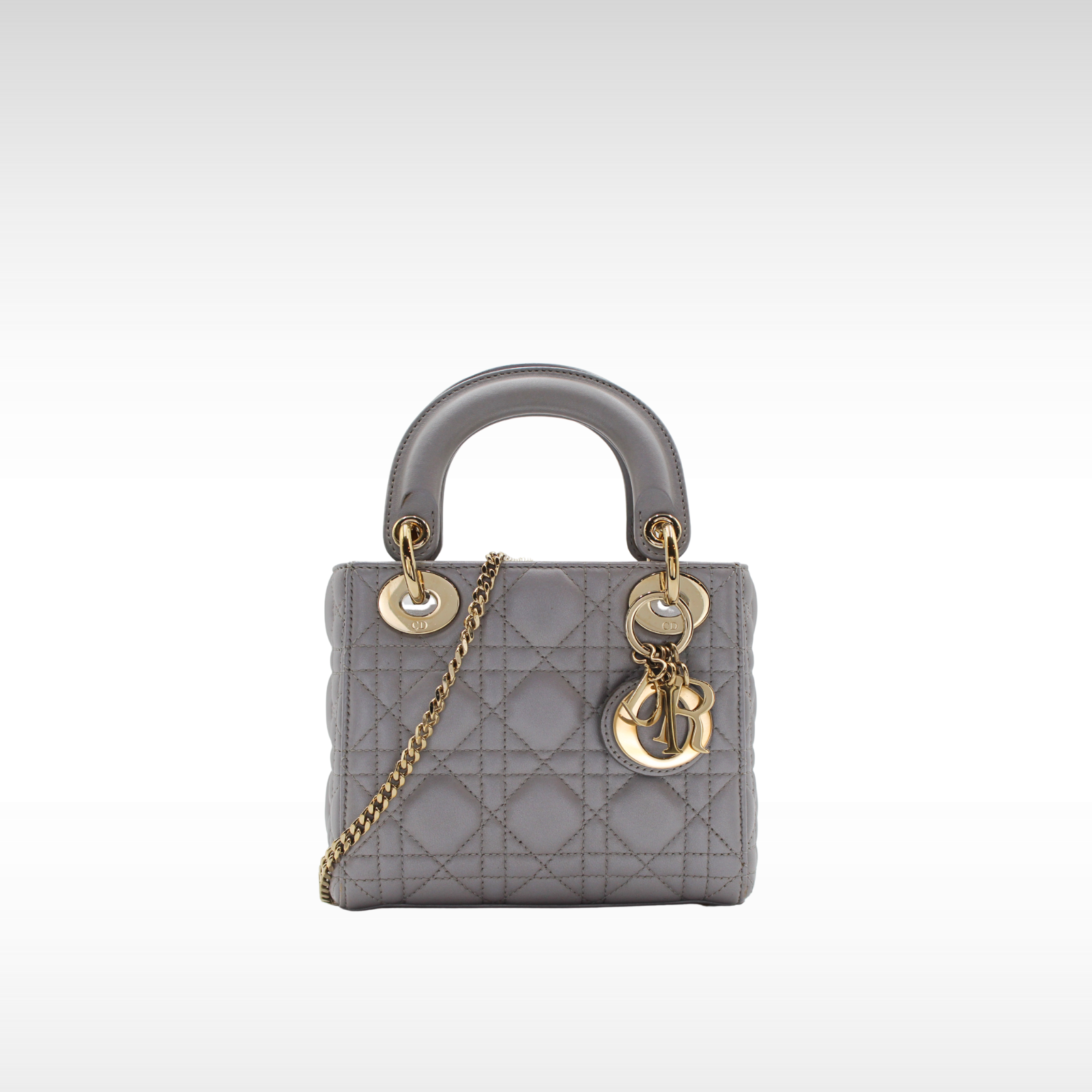 Lady Dior Mini Cannage Lamb Handbag