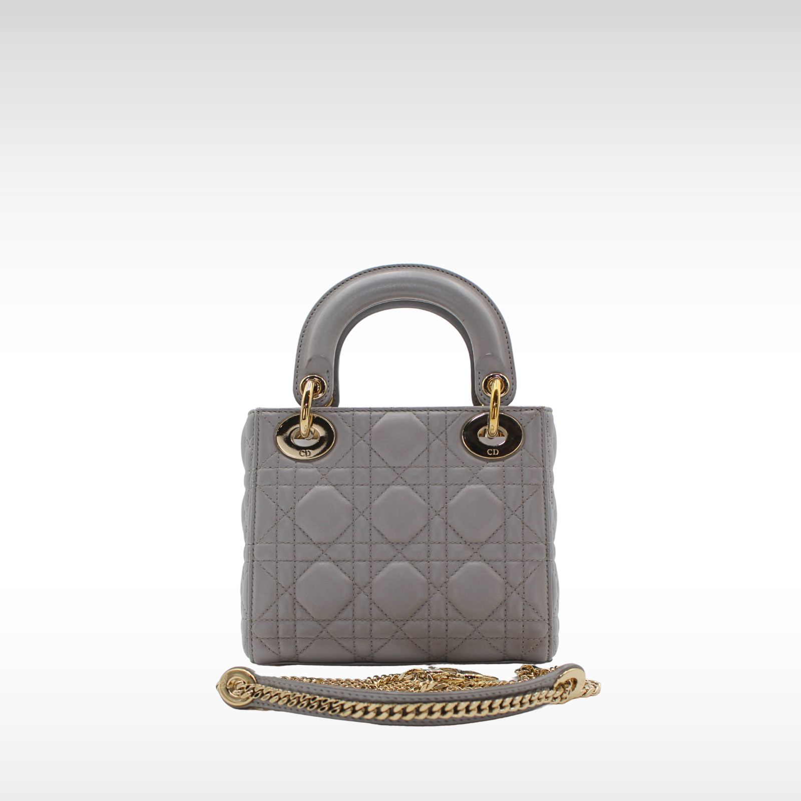 Lady Dior Mini Cannage Lamb Handbag