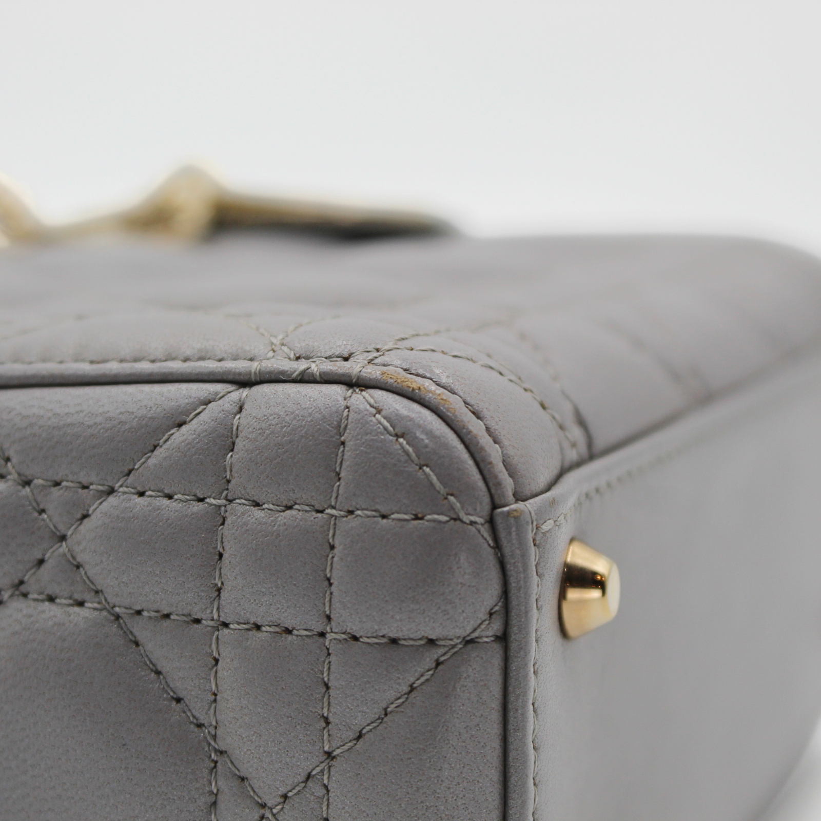 Lady Dior Mini Cannage Lamb Handbag