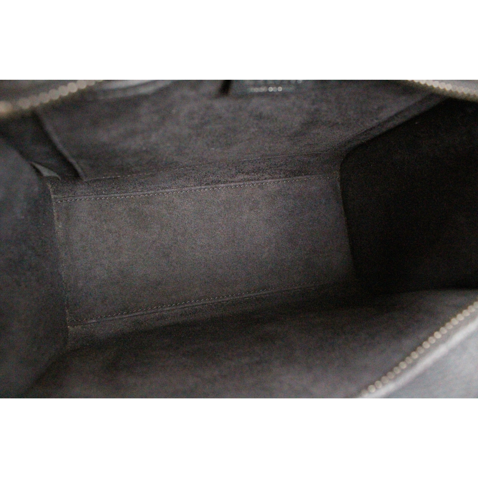 Luggage Nano Calf Black Handbag