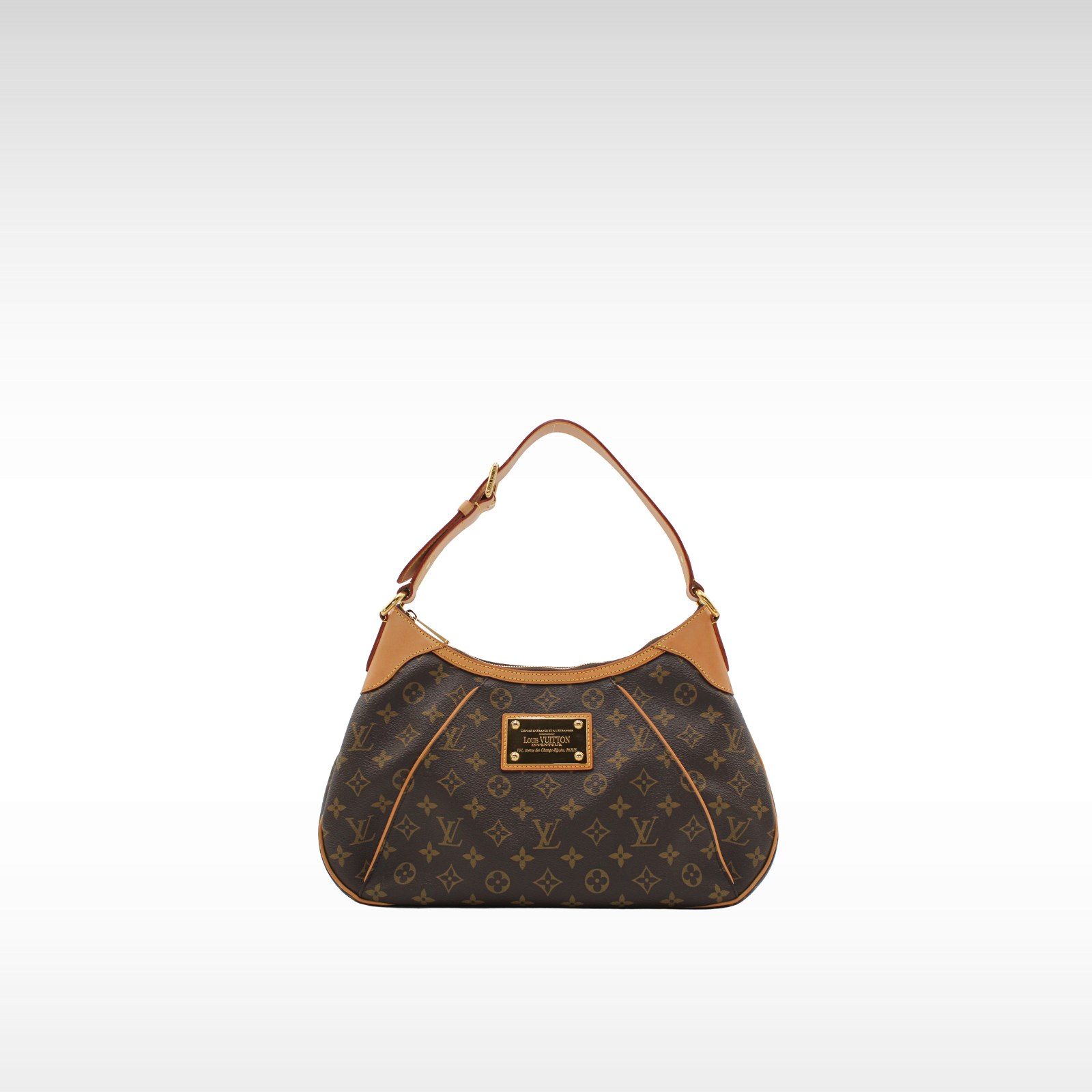 Thames GM Monogram Coated Canvas Marron Shoulder Bag