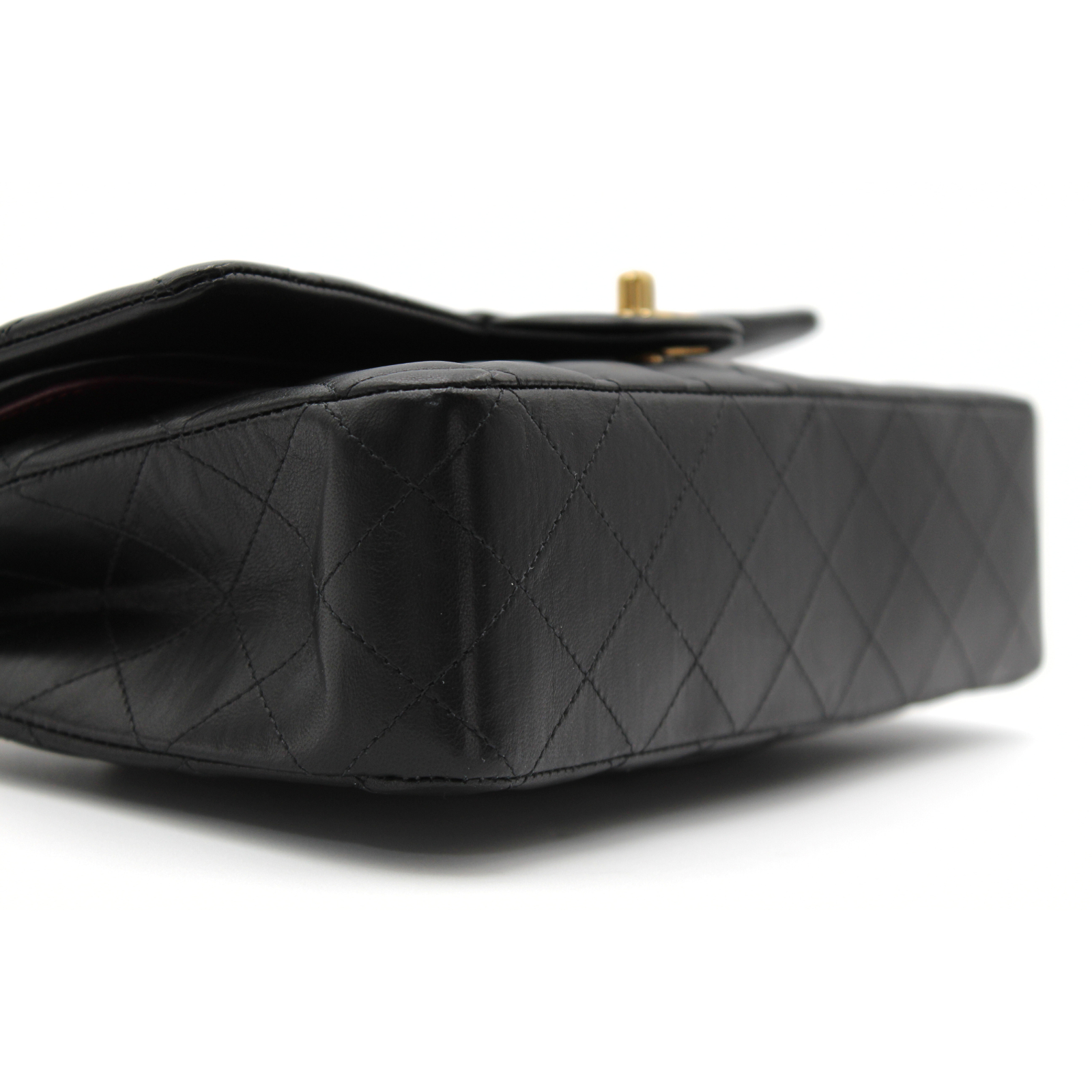Classic Lamb Black Shoulder Bag