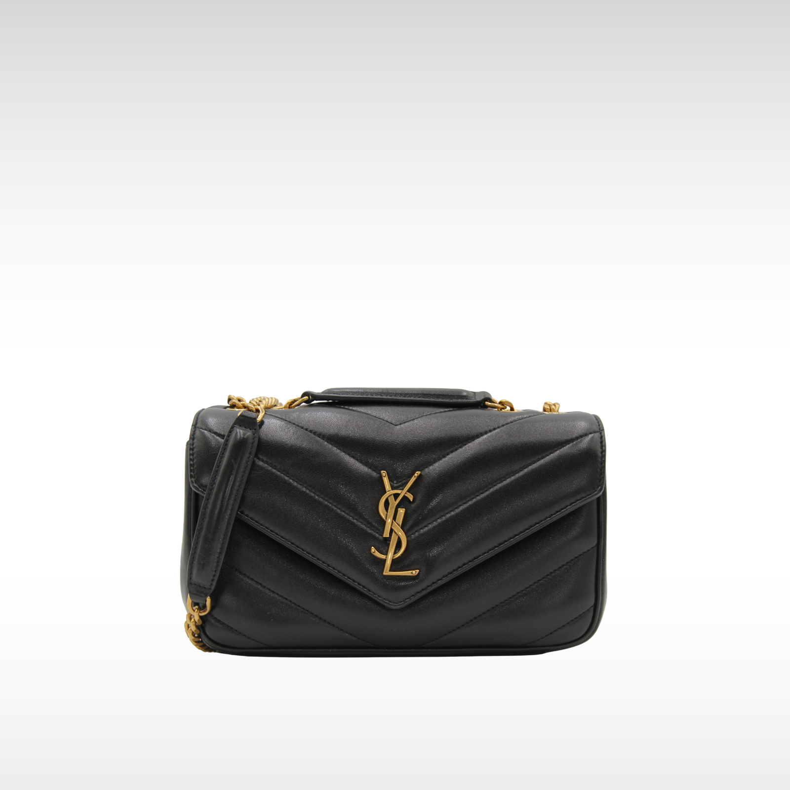 Loulou Lamb Black Shoulder Bag