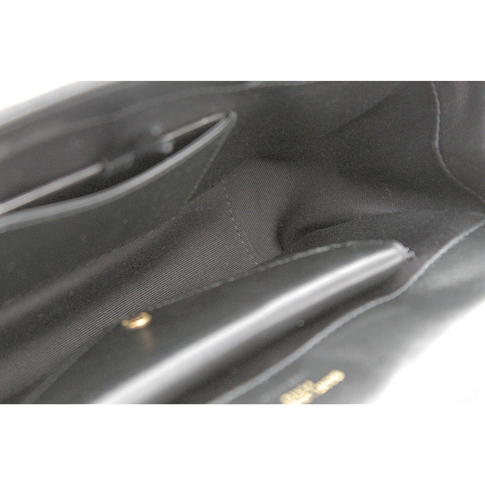 Loulou Lamb Black Shoulder Bag