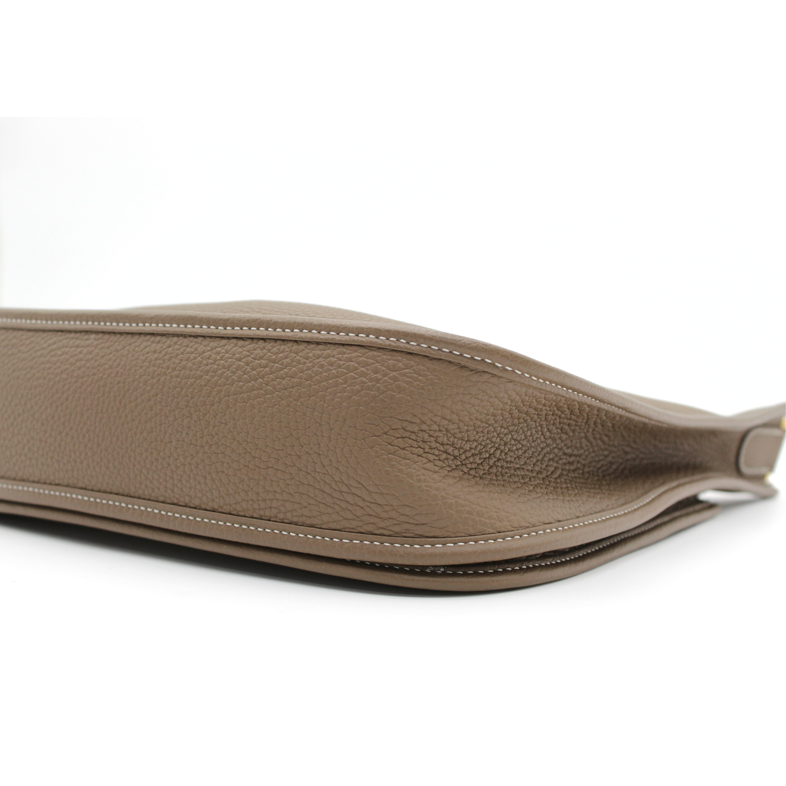 Evelyne 3 PM Taurillon Clemence Etoupe Crossbody Bag