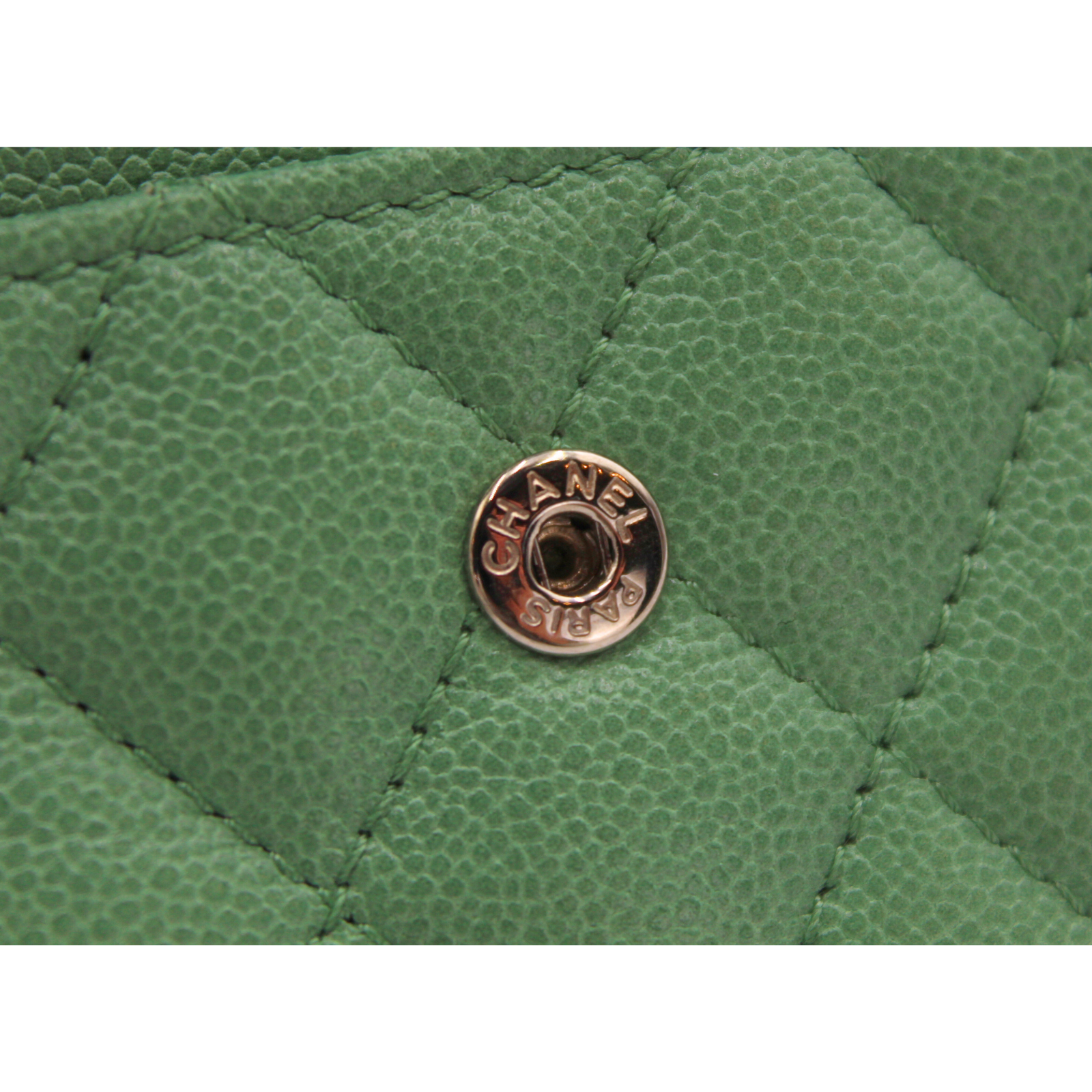 Boy Chanel Caviar Green Card Case