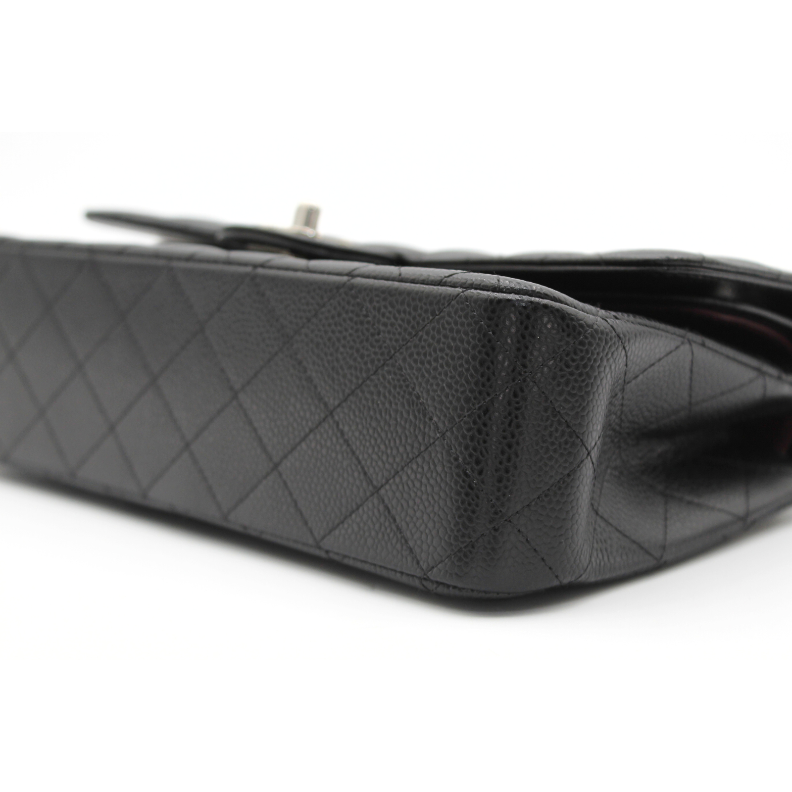 Classic Caviar Black Shoulder Bag