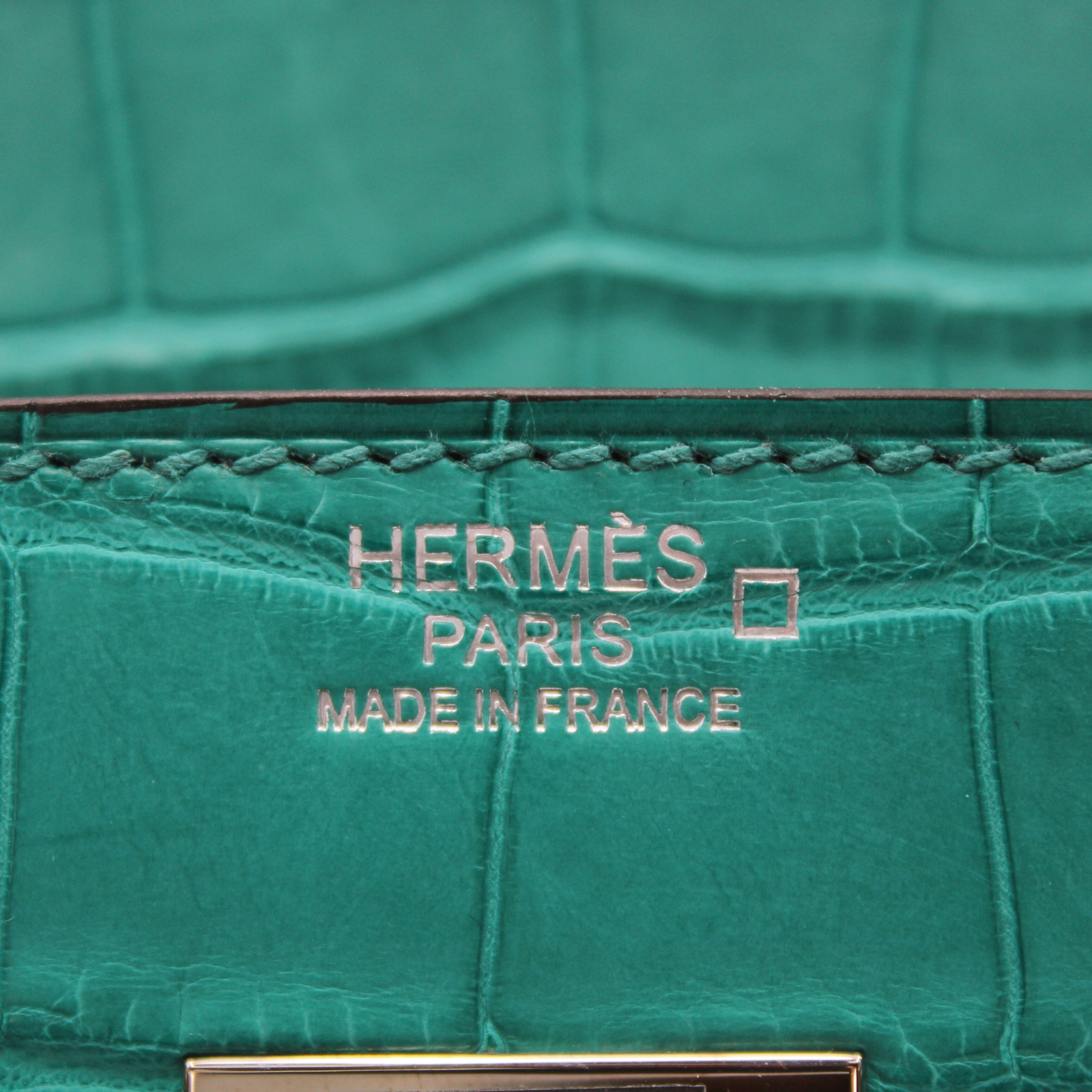Birkin 30 Matte Alligator Blue Paon
