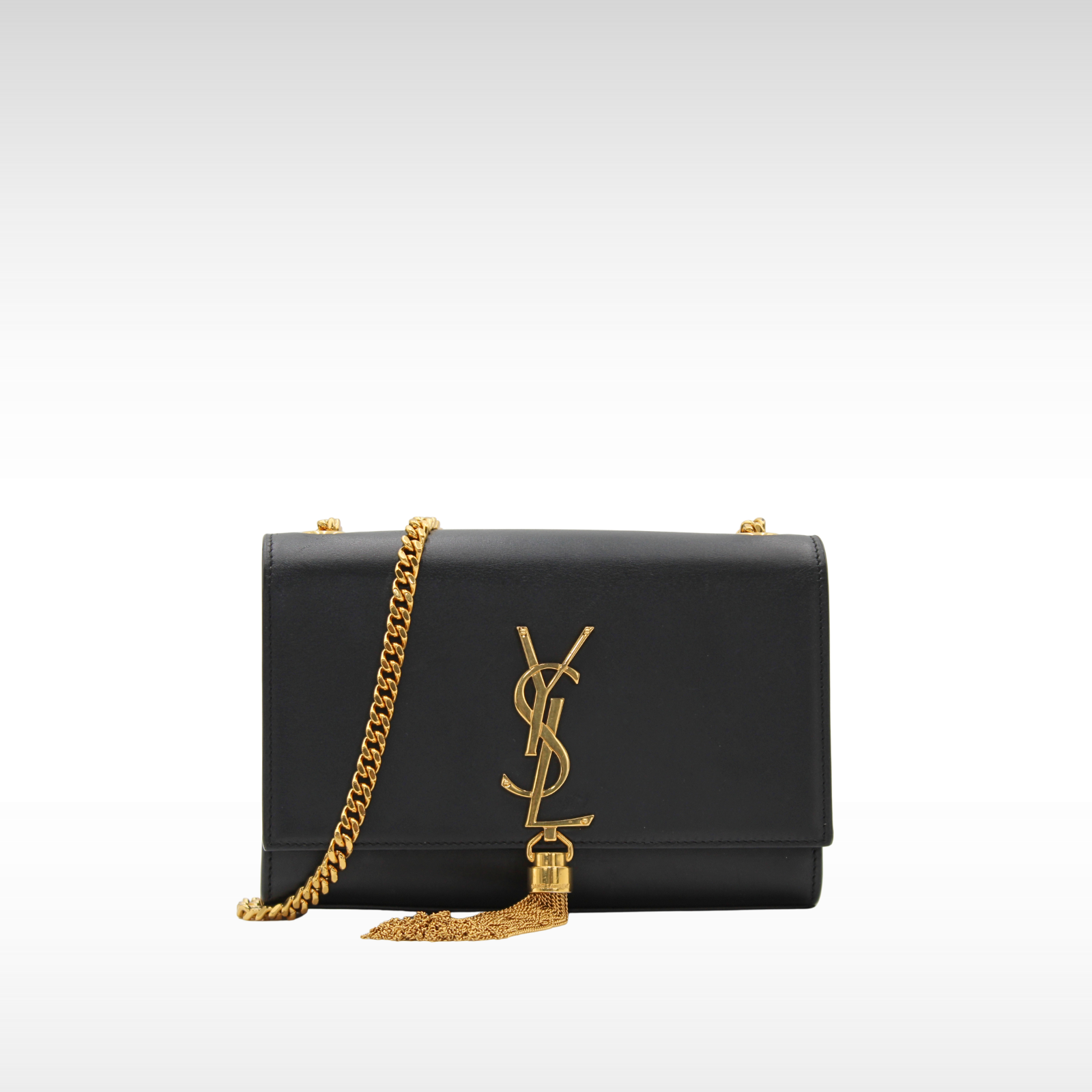 Kate Small Calf Black Shoulder Bag