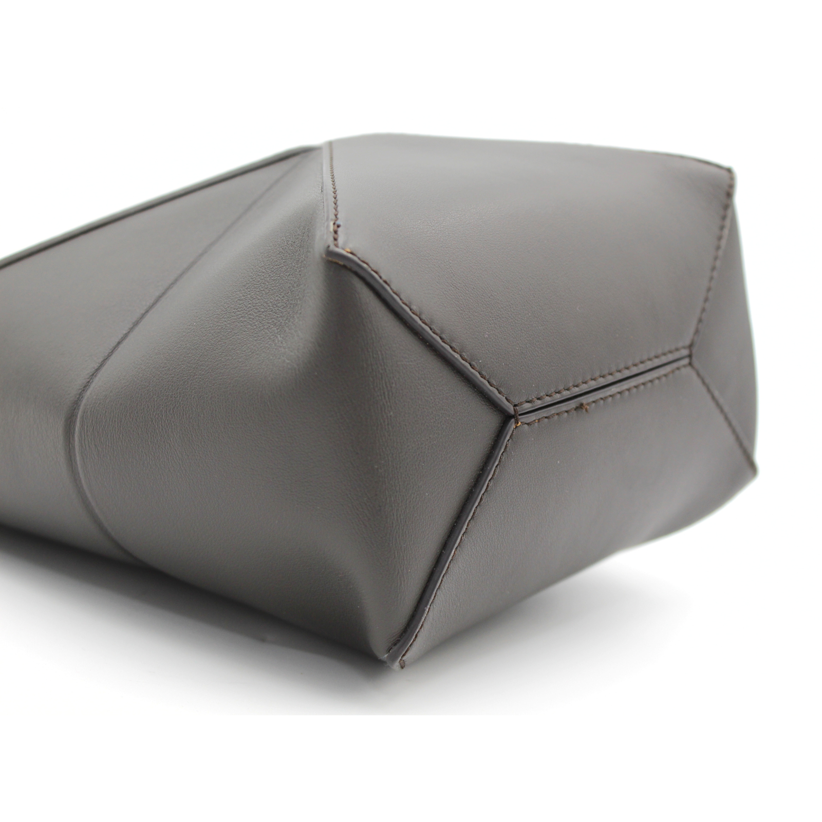 Puzzle Fold Mini Calf Gray Tote Bag