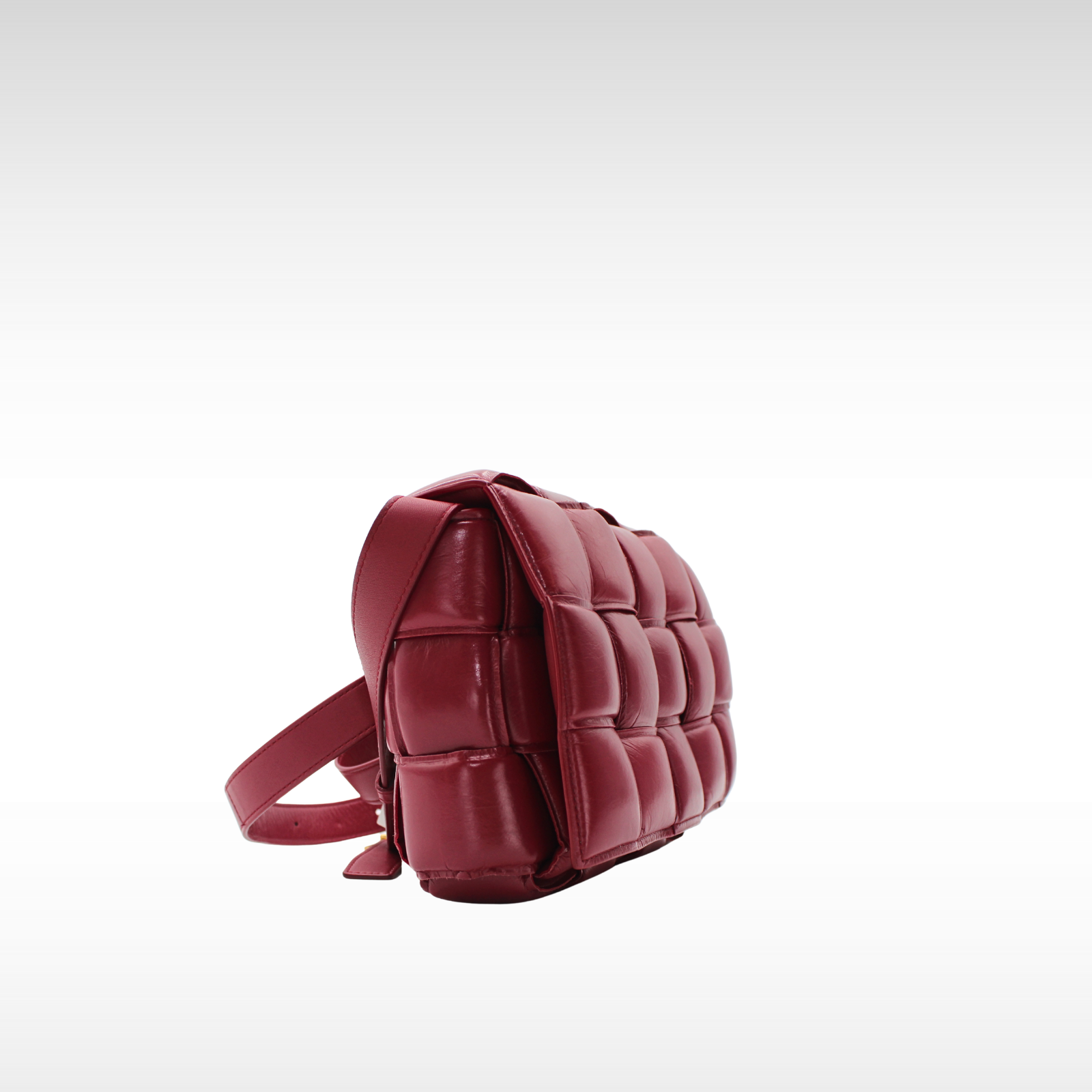 Padded Cassette Lamb Shoulder Bag