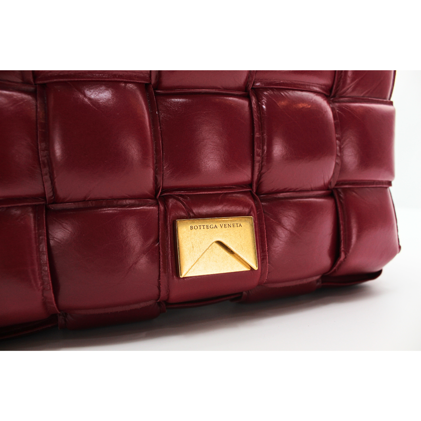 Padded Cassette Lamb Shoulder Bag