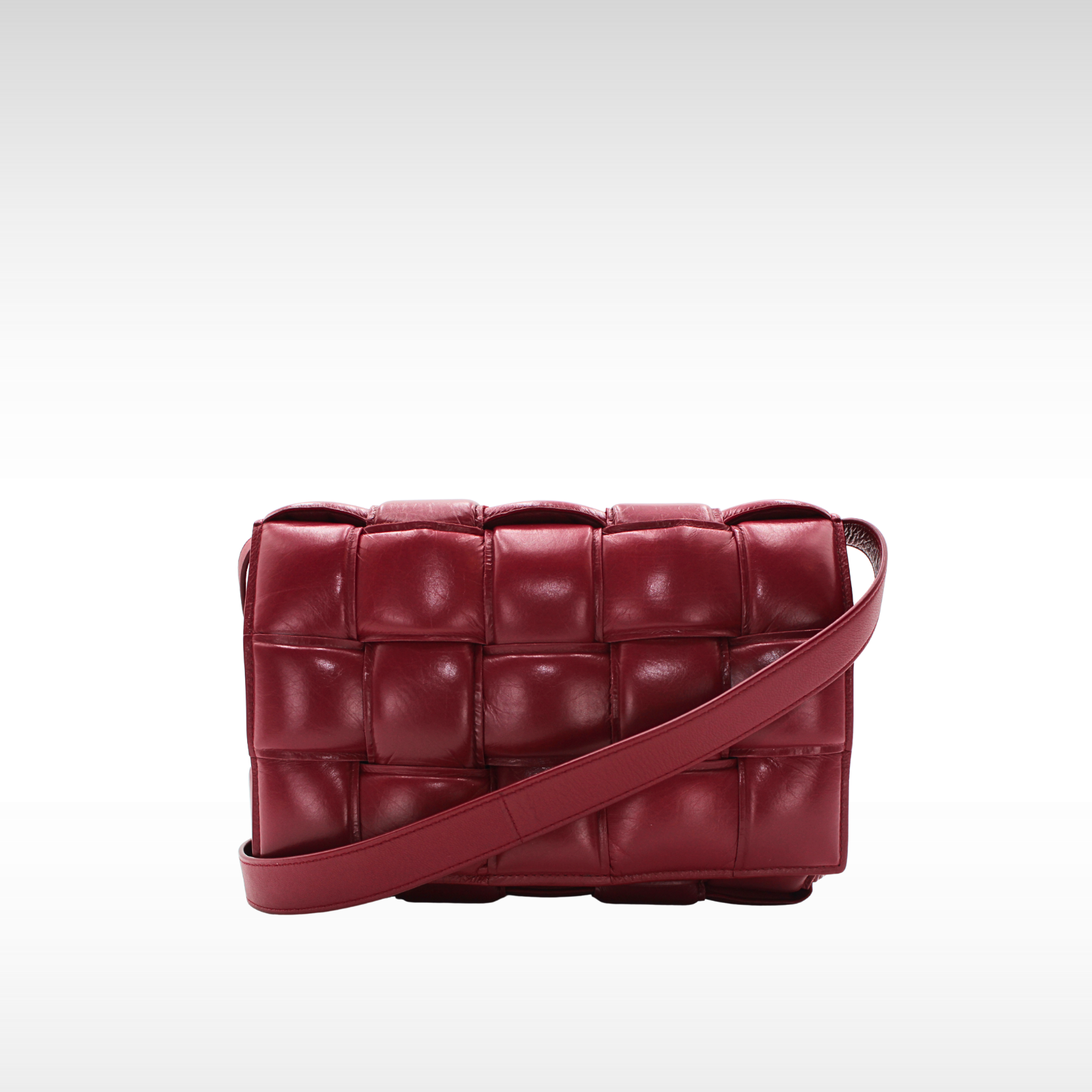 Padded Cassette Lamb Shoulder Bag