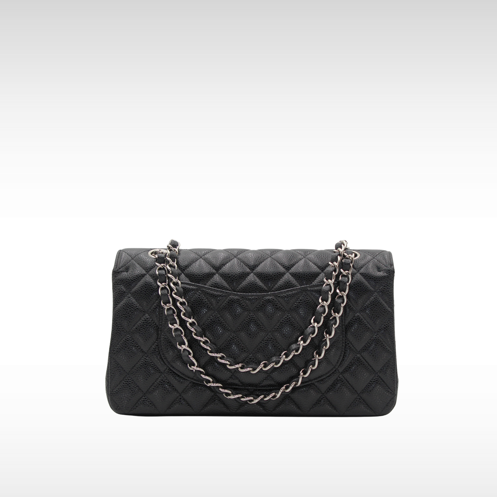 Classic Caviar Black Shoulder Bag