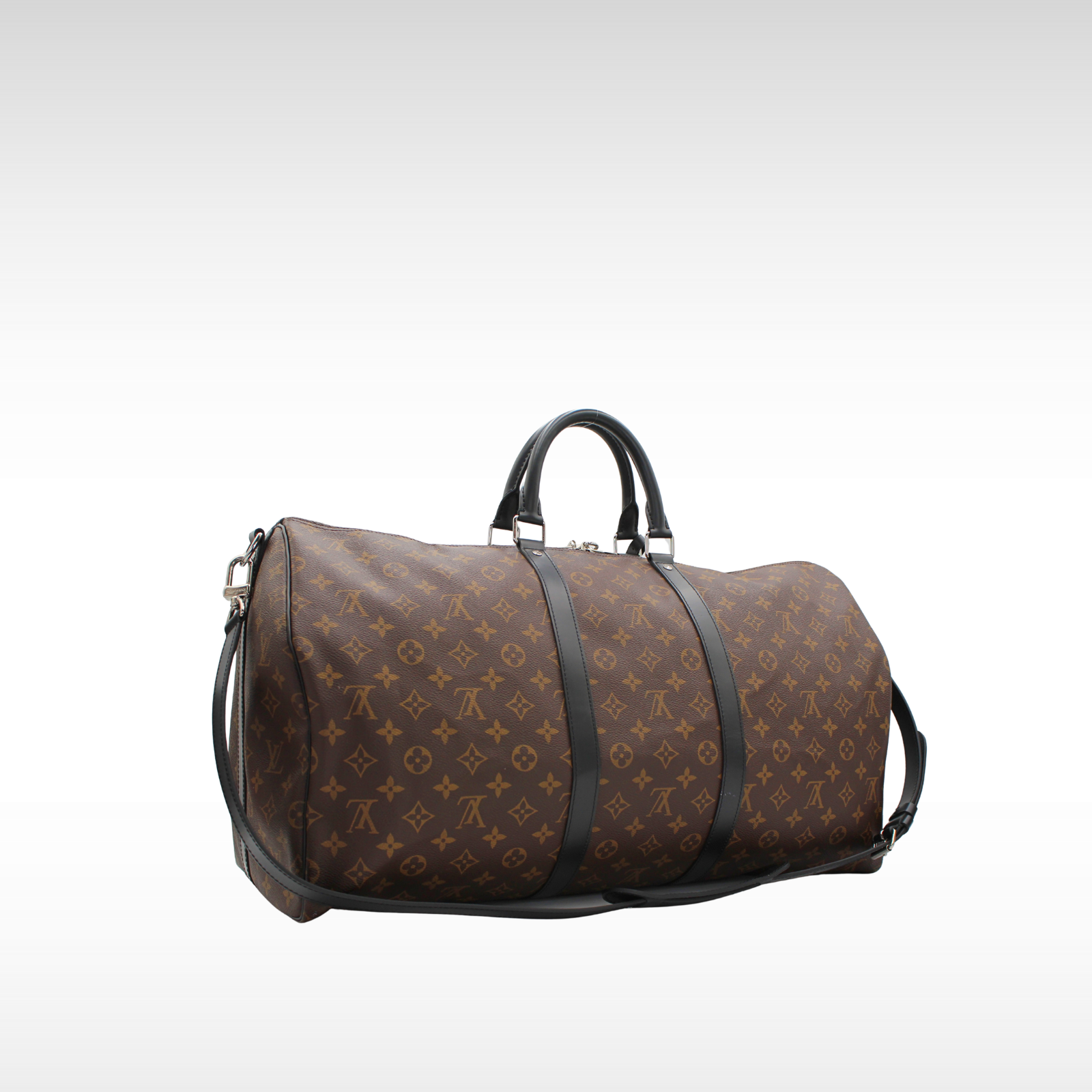 Keepall Bandouliere 55 Monogram Macassar Duffle Bag