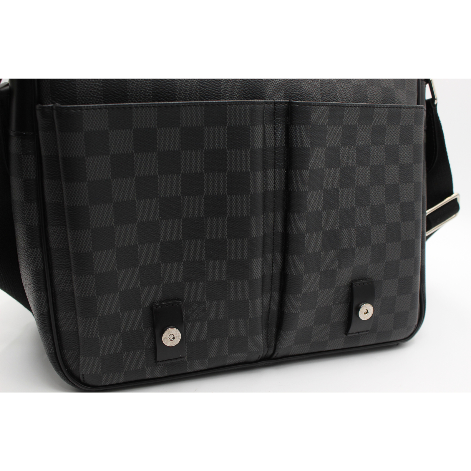 Christopher Messanger Damier Graphite Shoulder Bag