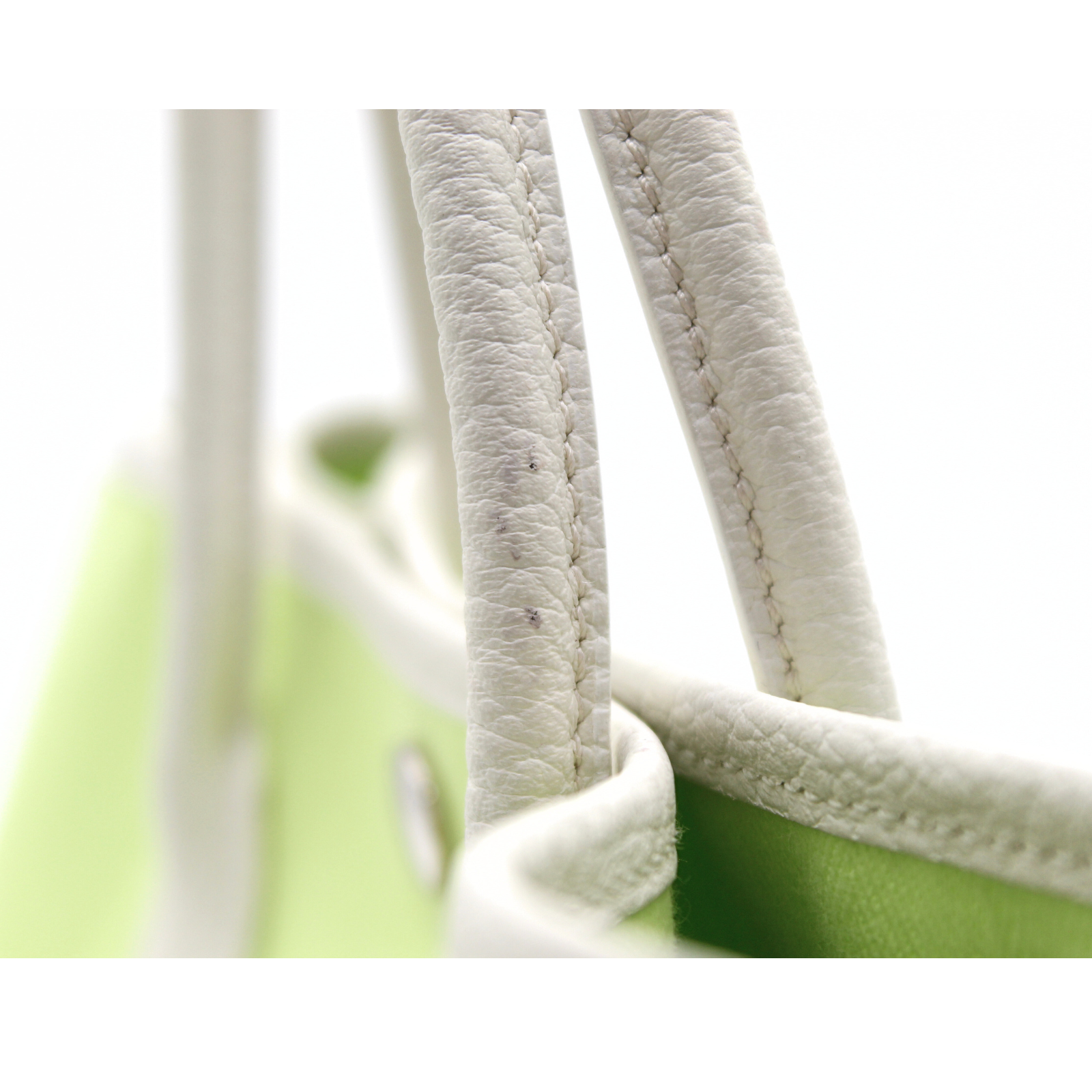 Garden Party 30 Toile Chevron Lime+White Tote Bag