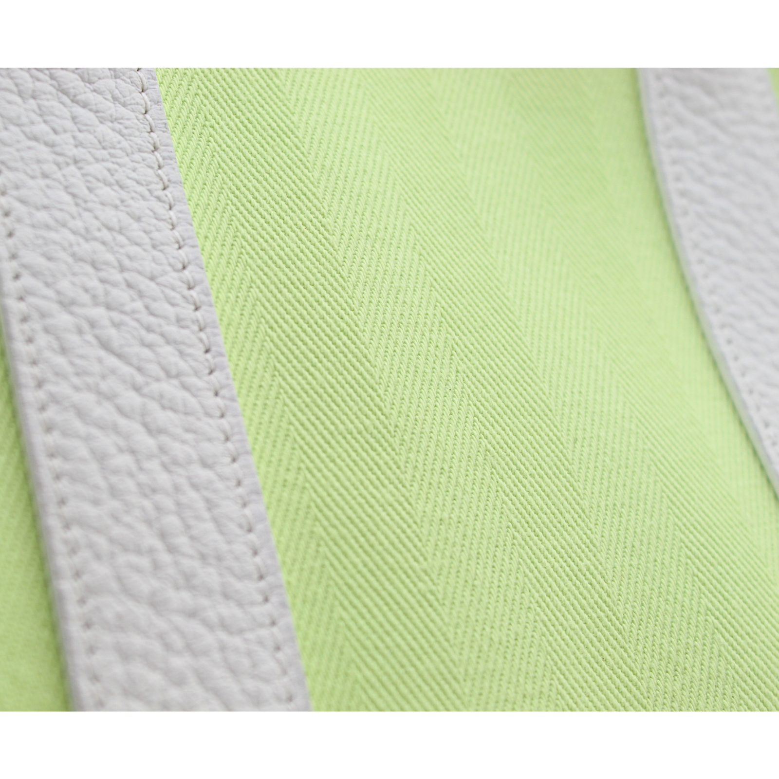 Garden Party 30 Toile Chevron Lime+White Tote Bag
