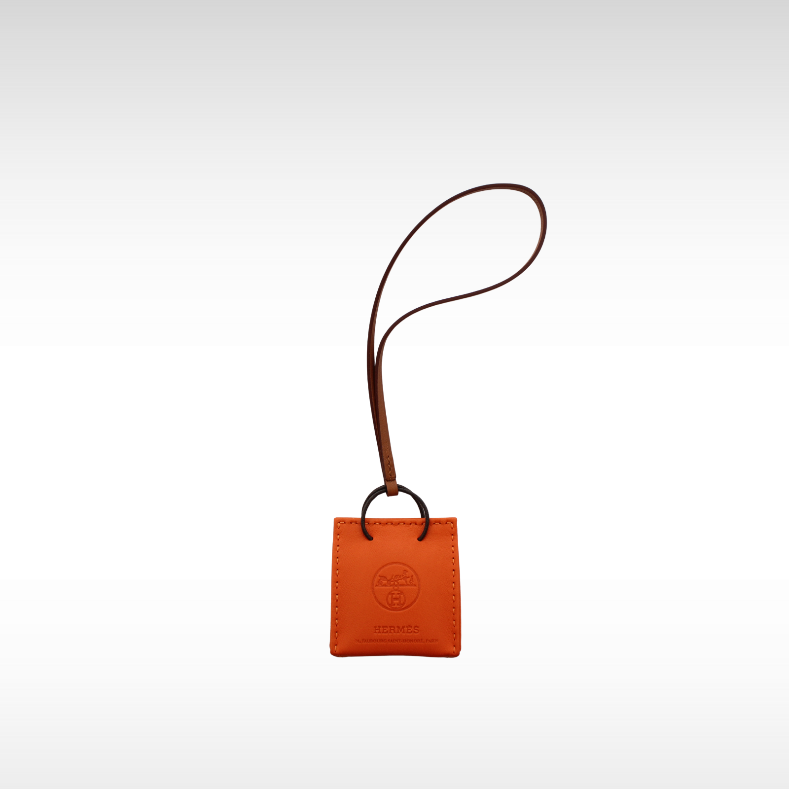 Sac Orange Agneau Bag Charm
