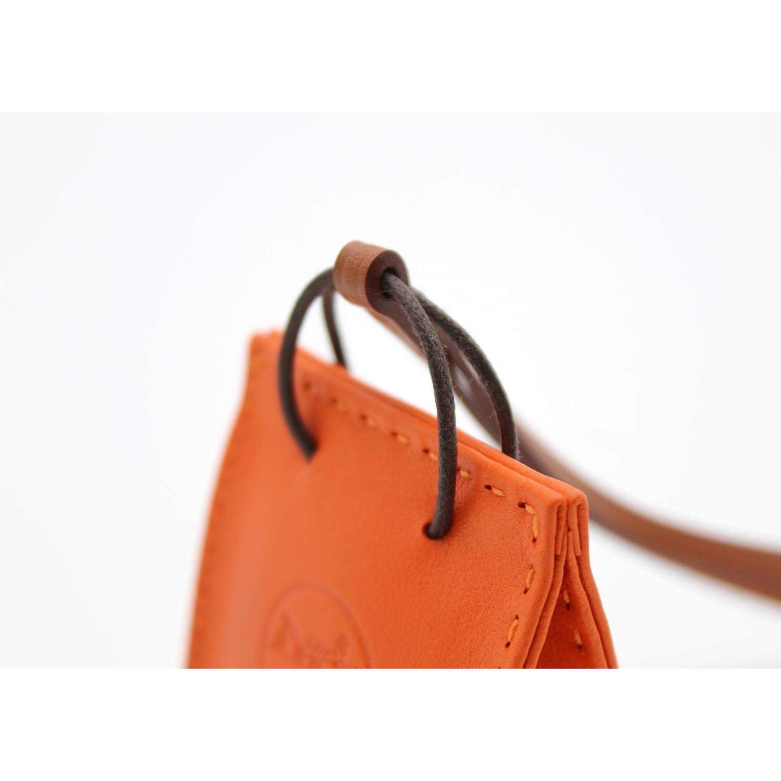 Sac Orange Agneau Bag Charm