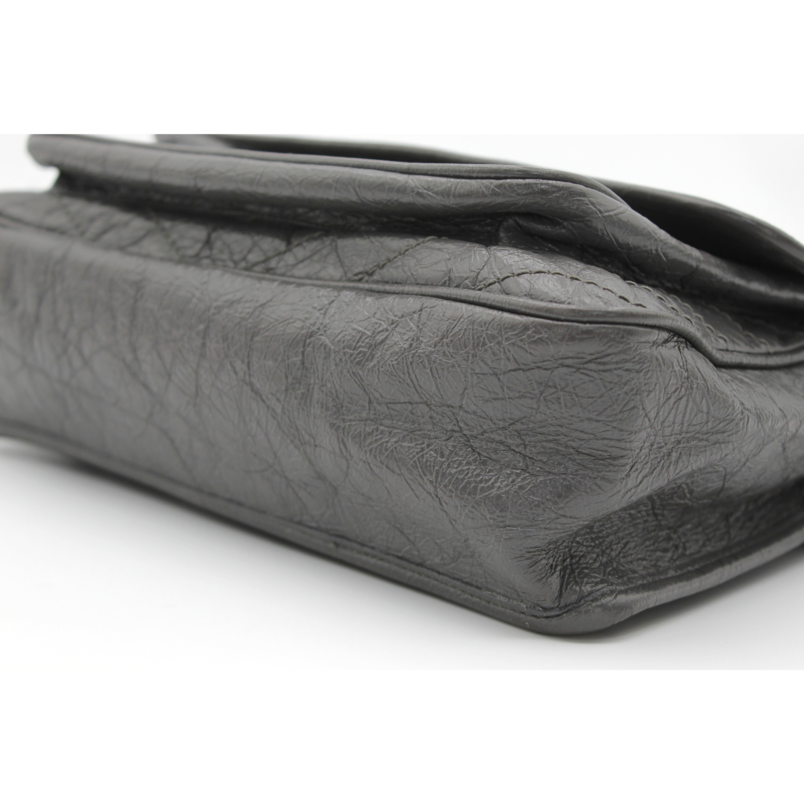 Niki Medium Calf Gray Shoulder Bag