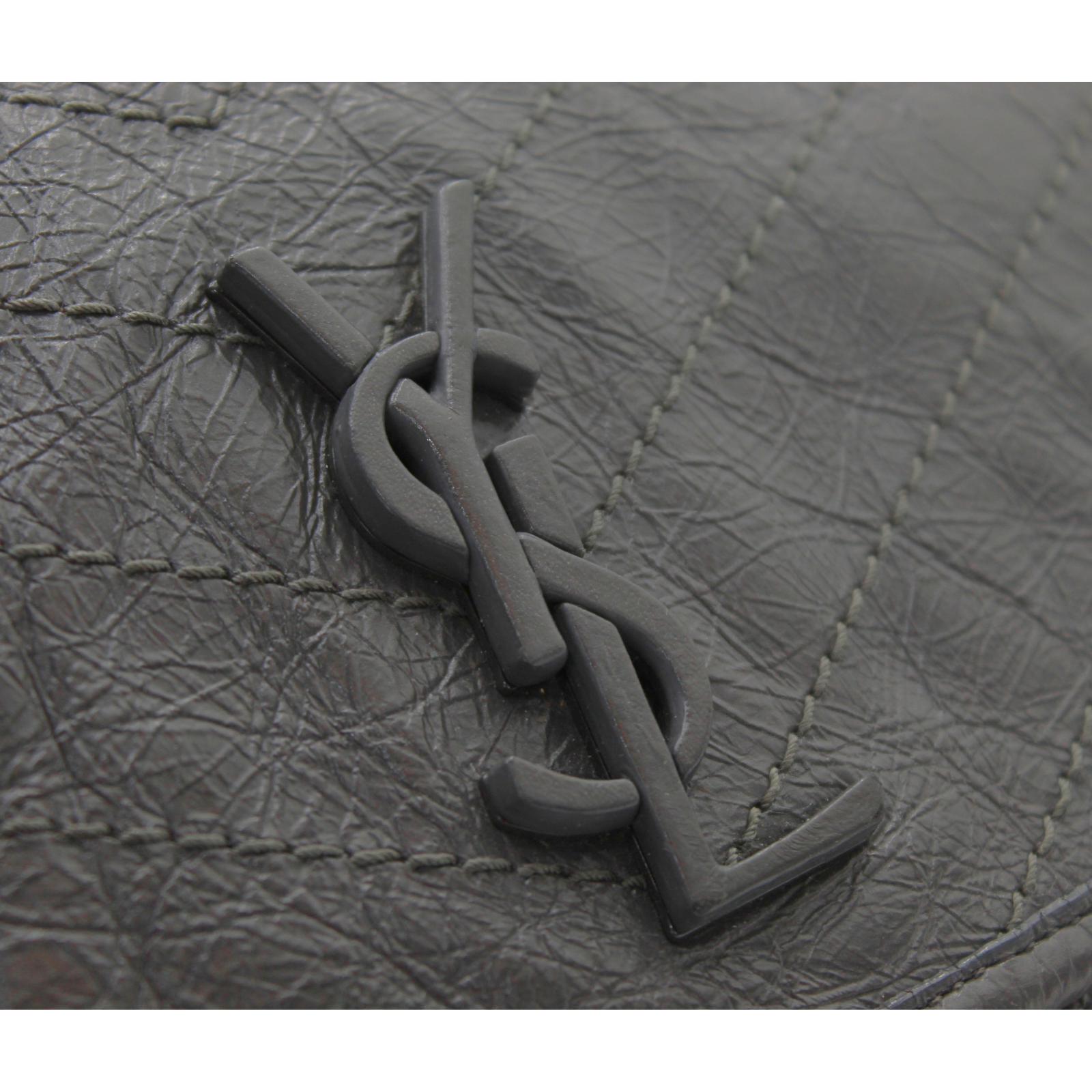 Niki Medium Calf Gray Shoulder Bag