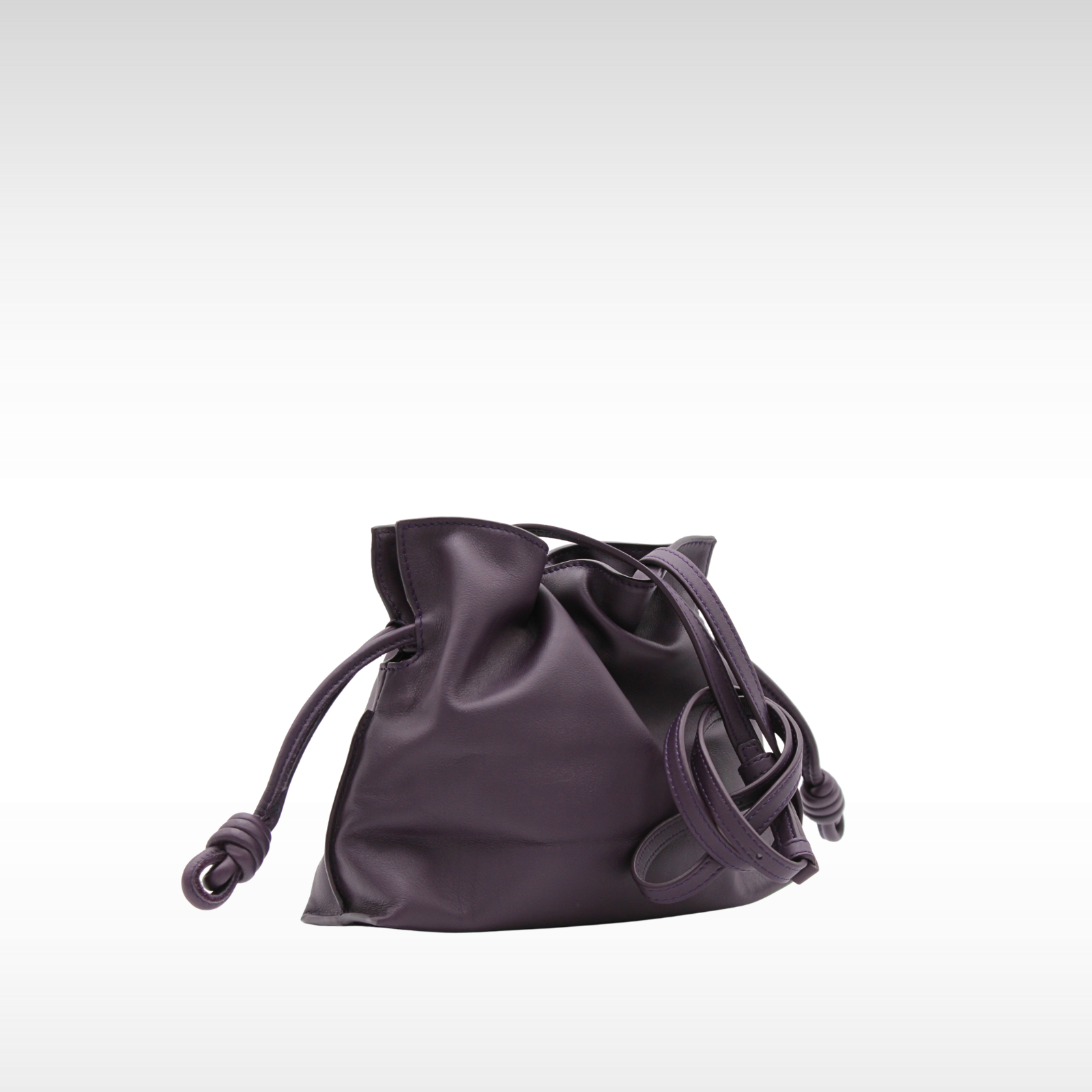 Flamenco Clutch Mini Calf Purple Crossbody Bag