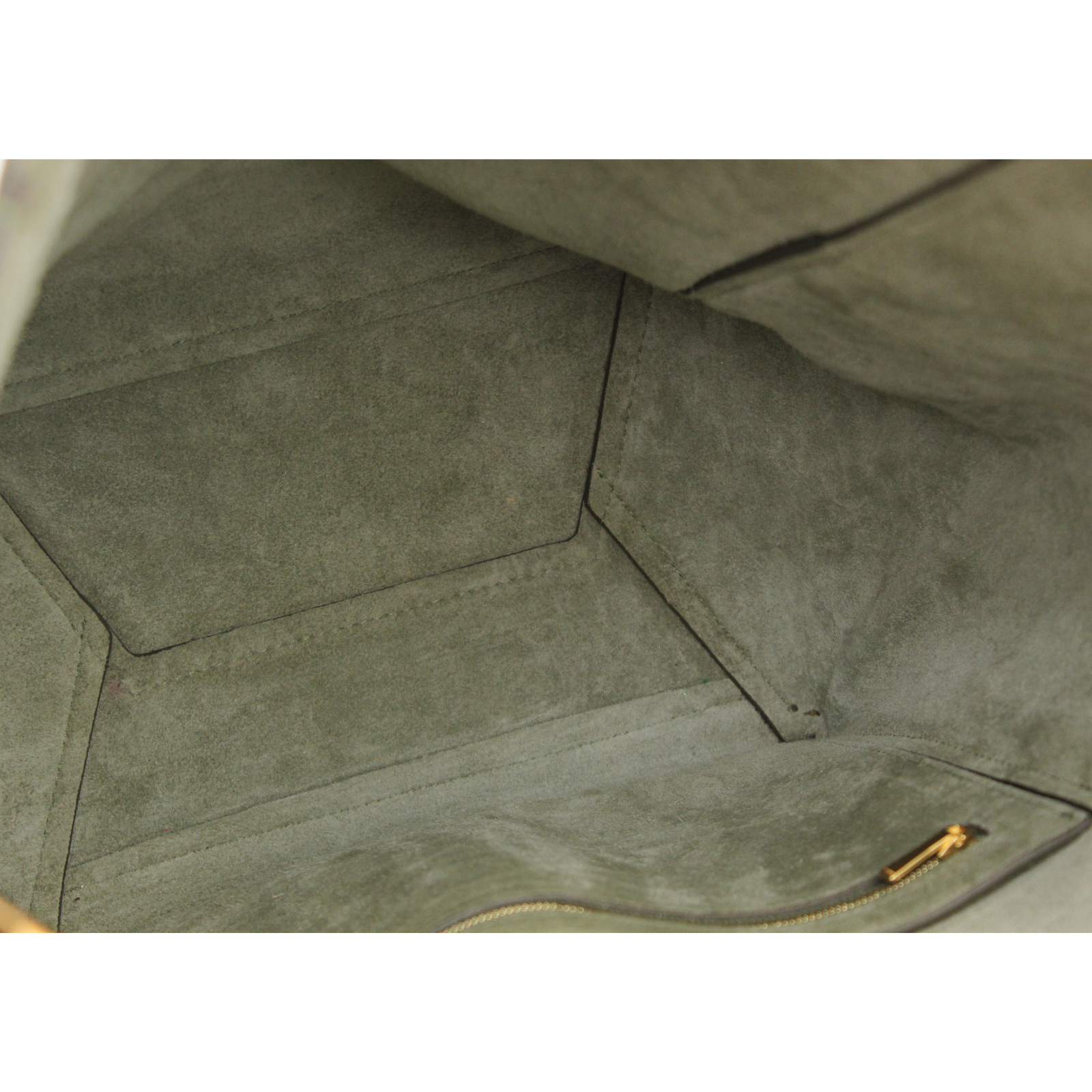 Sangle Bucket Calf Khaki Shoulder Bag
