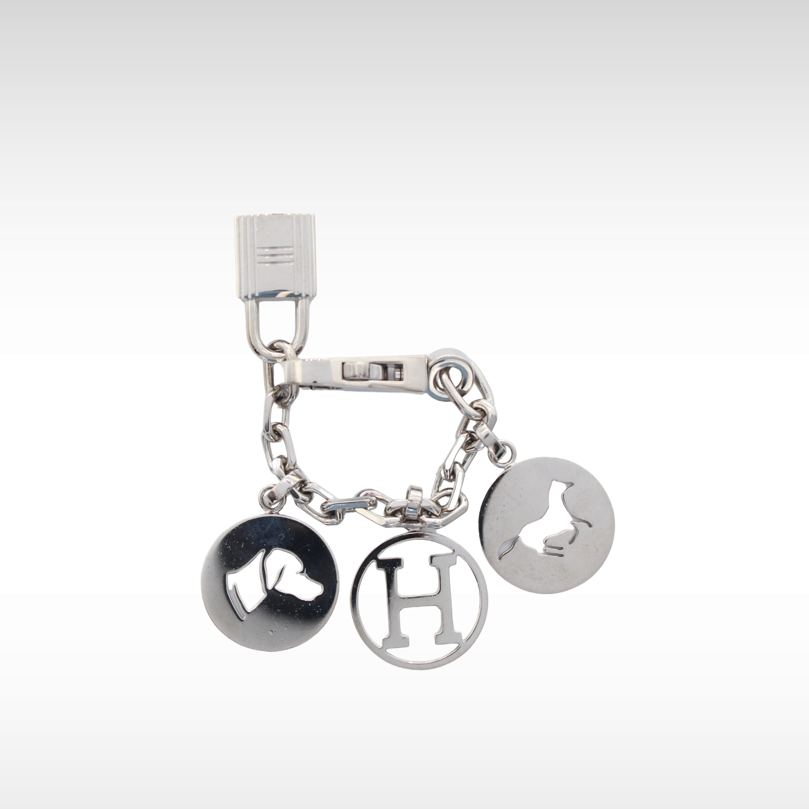 Amulette 4 Breloque Metal Silver Bag Charm
