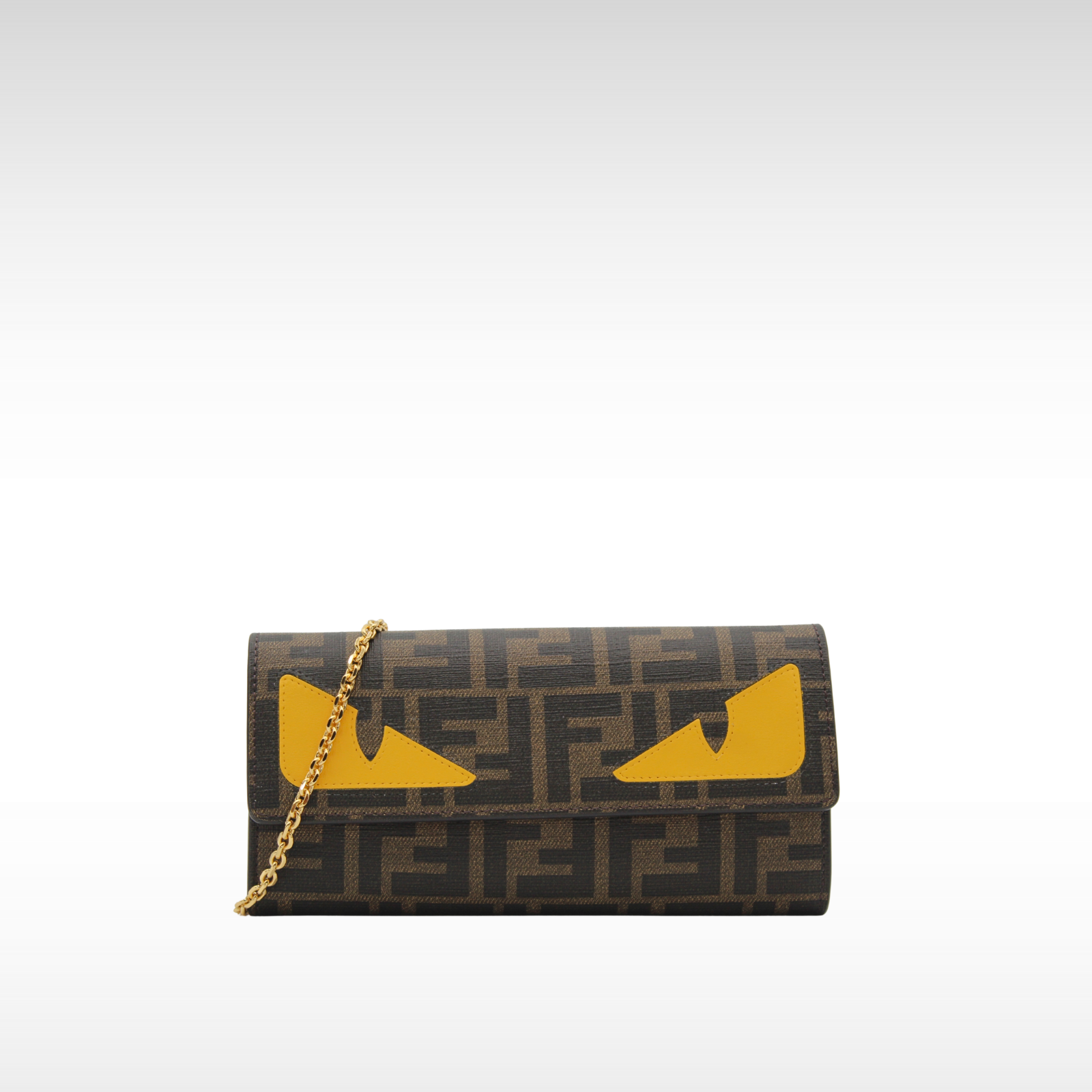 Continental Coated Canvas Khaki Wallet On Chain