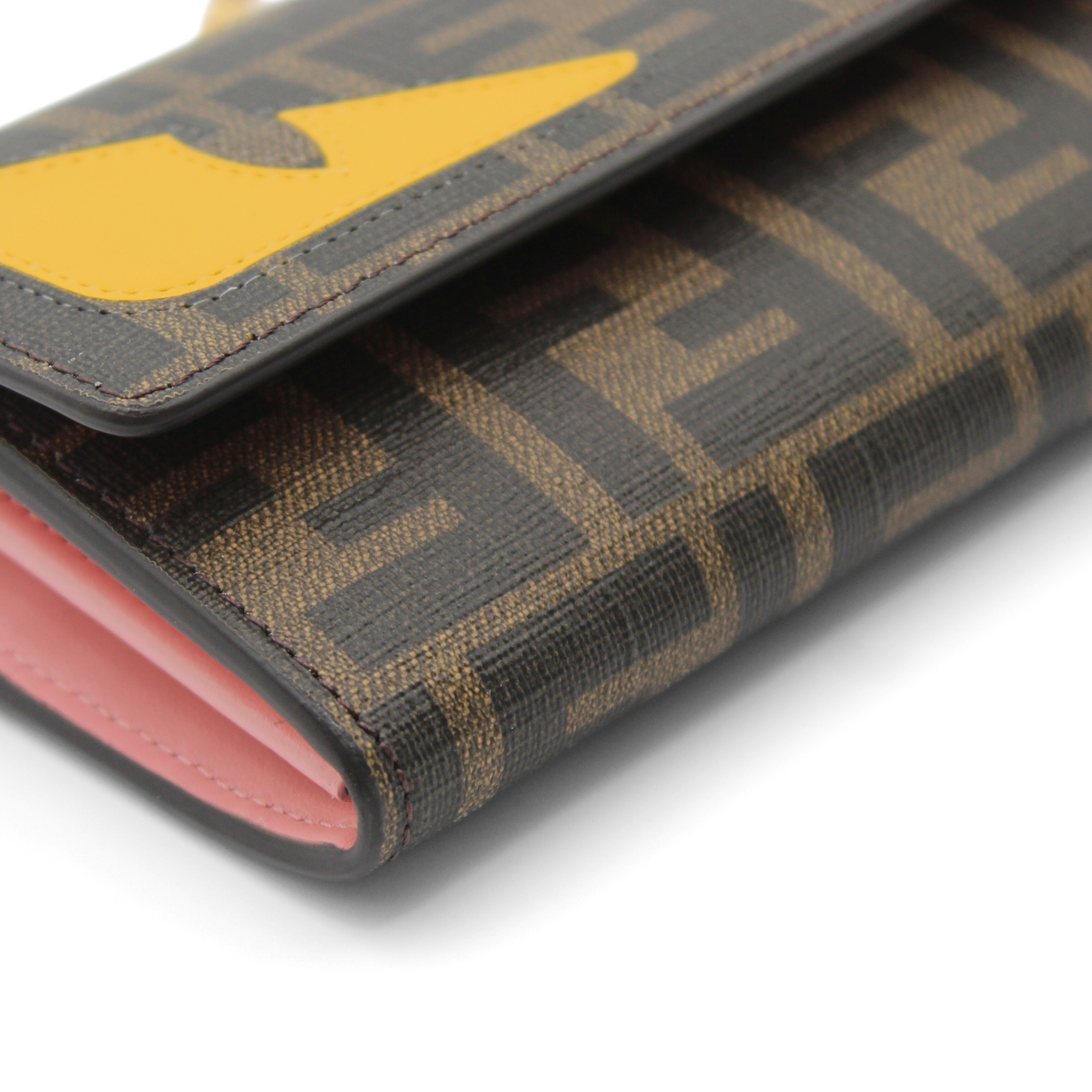 Continental Coated Canvas Khaki Wallet On Chain
