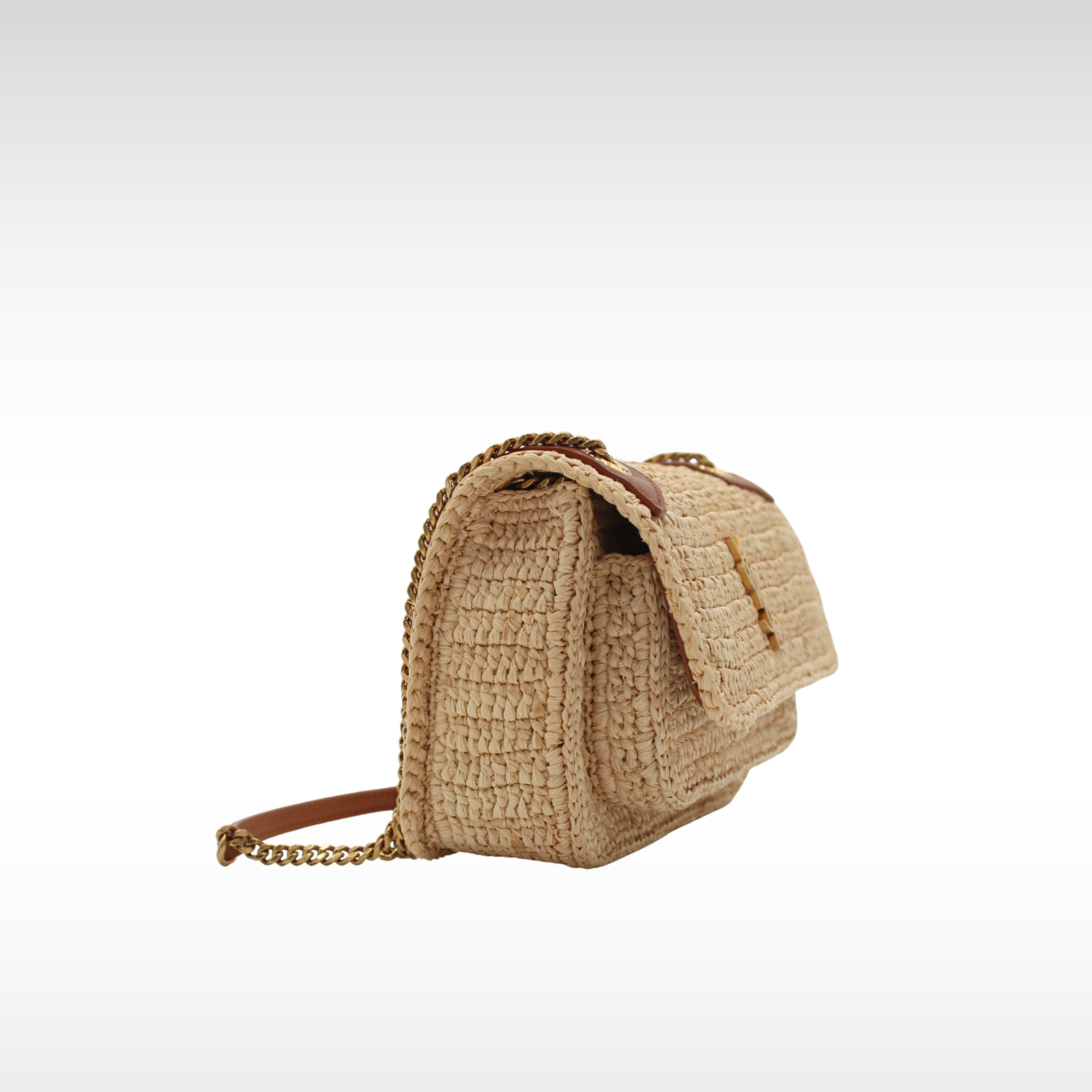 Niki Mini Raffia Shoulder Bag