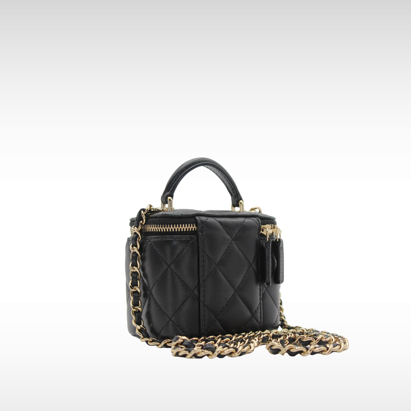 Lamb Black Vanity Bag