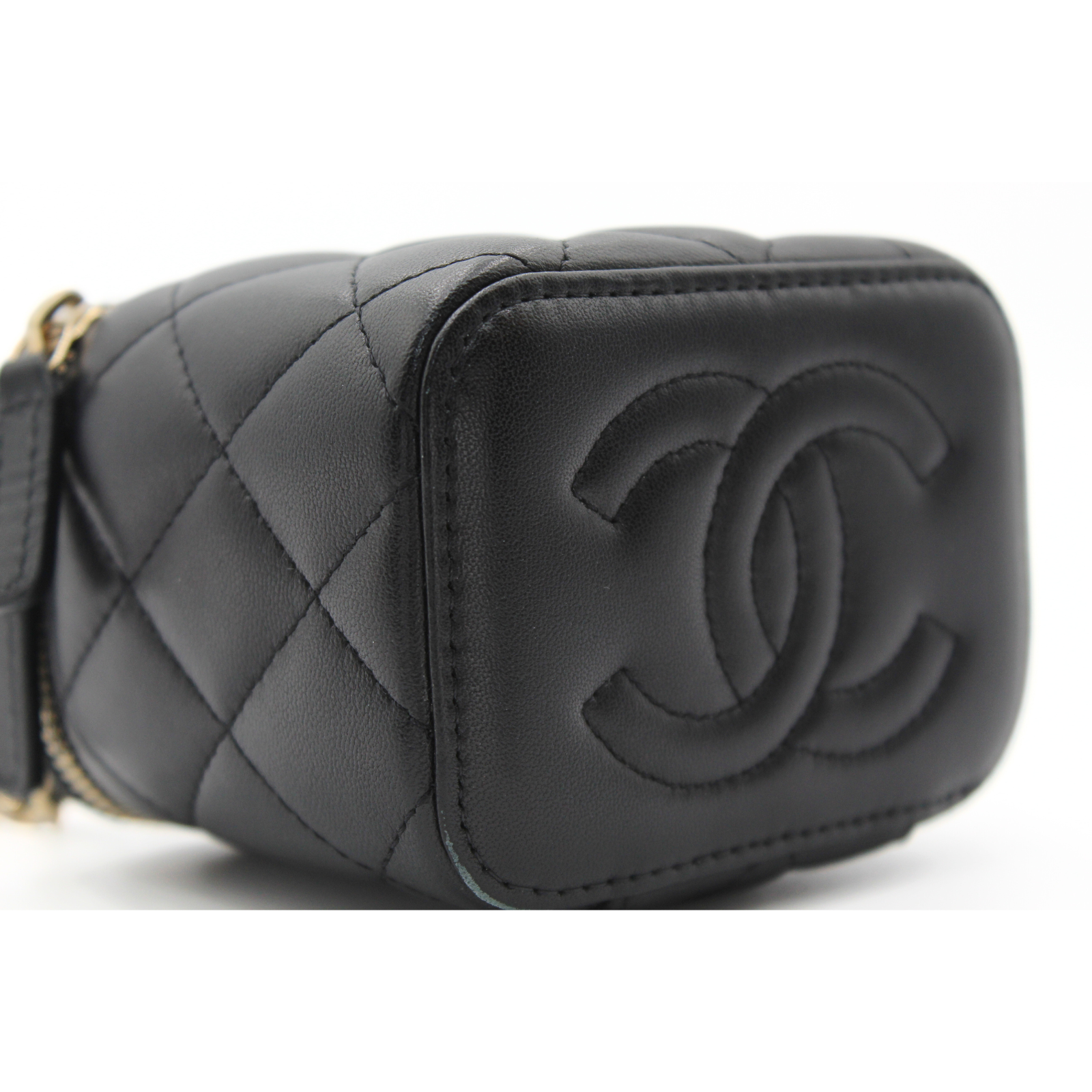 Lamb Black Vanity Bag