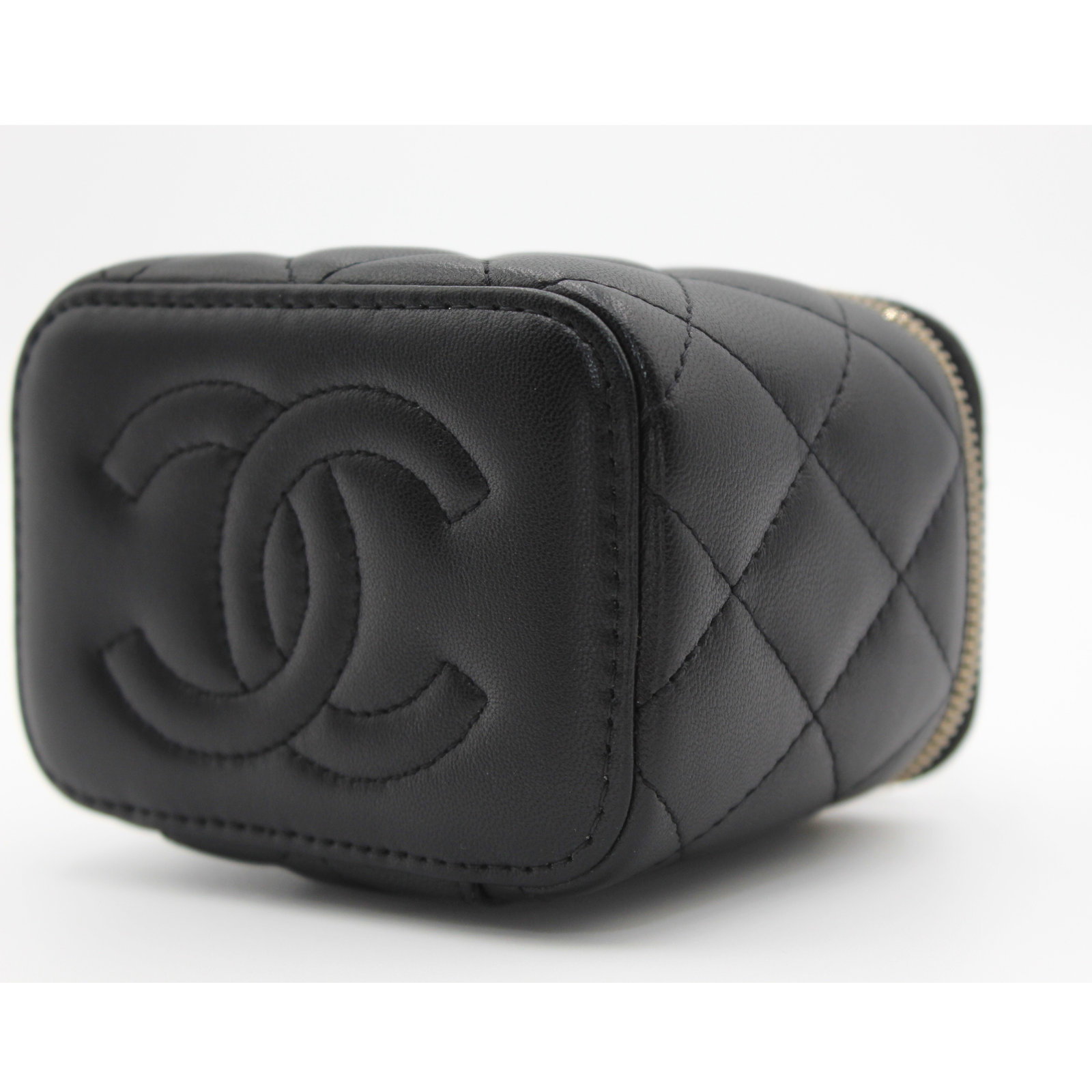 Lamb Black Vanity Bag