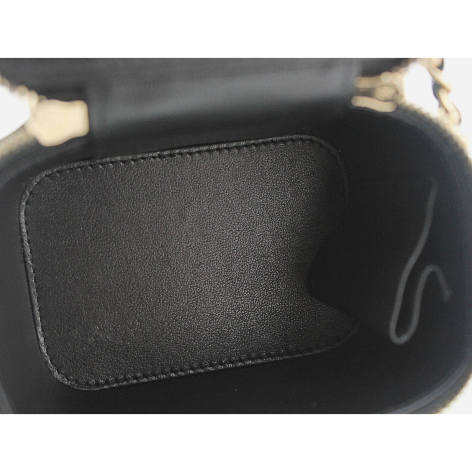 Lamb Black Vanity Bag