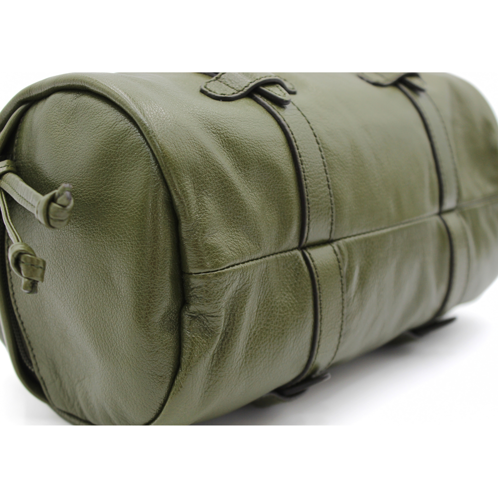 Double G Calf Khaki Handbag