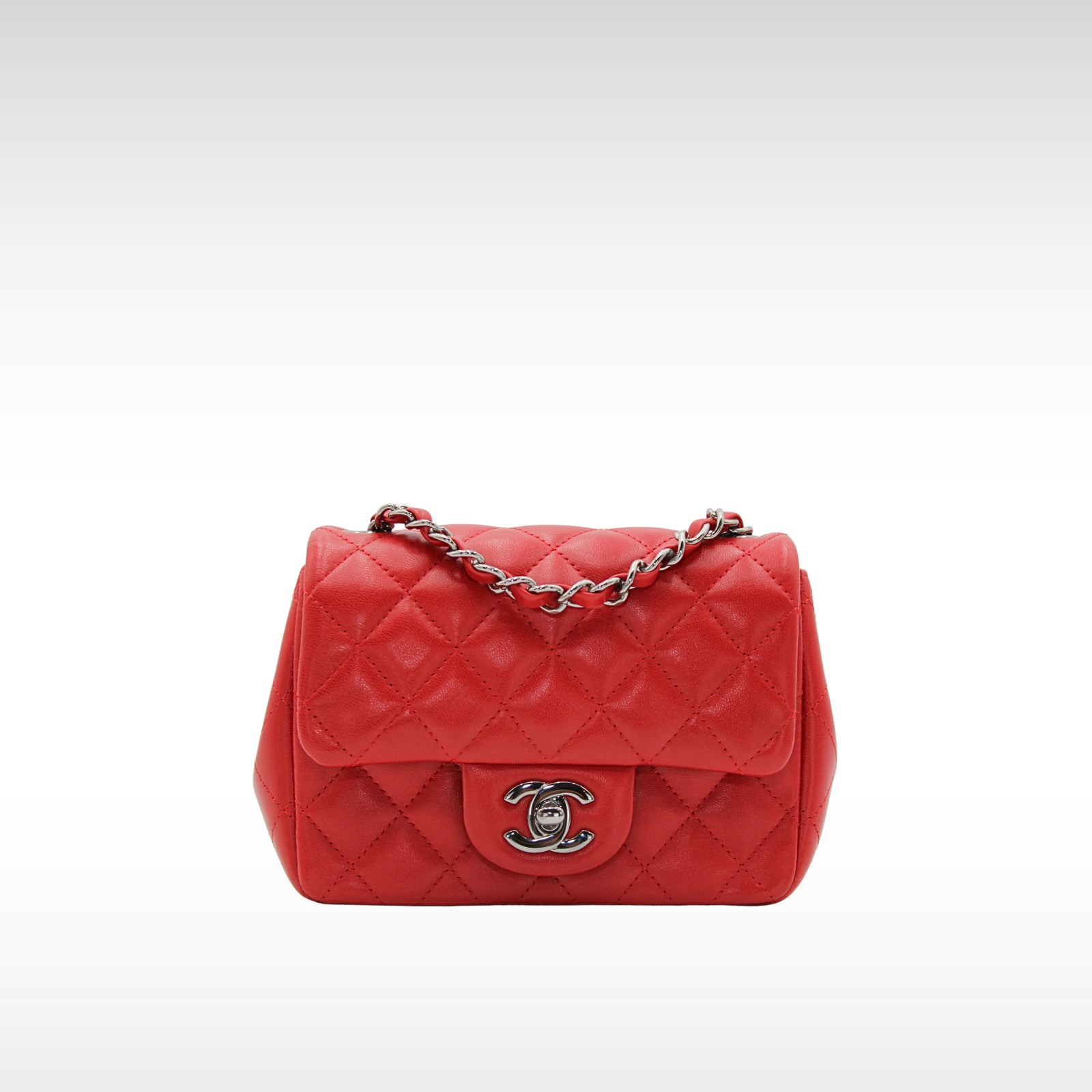 Classic Mini Lamb Red Shoulder Bag