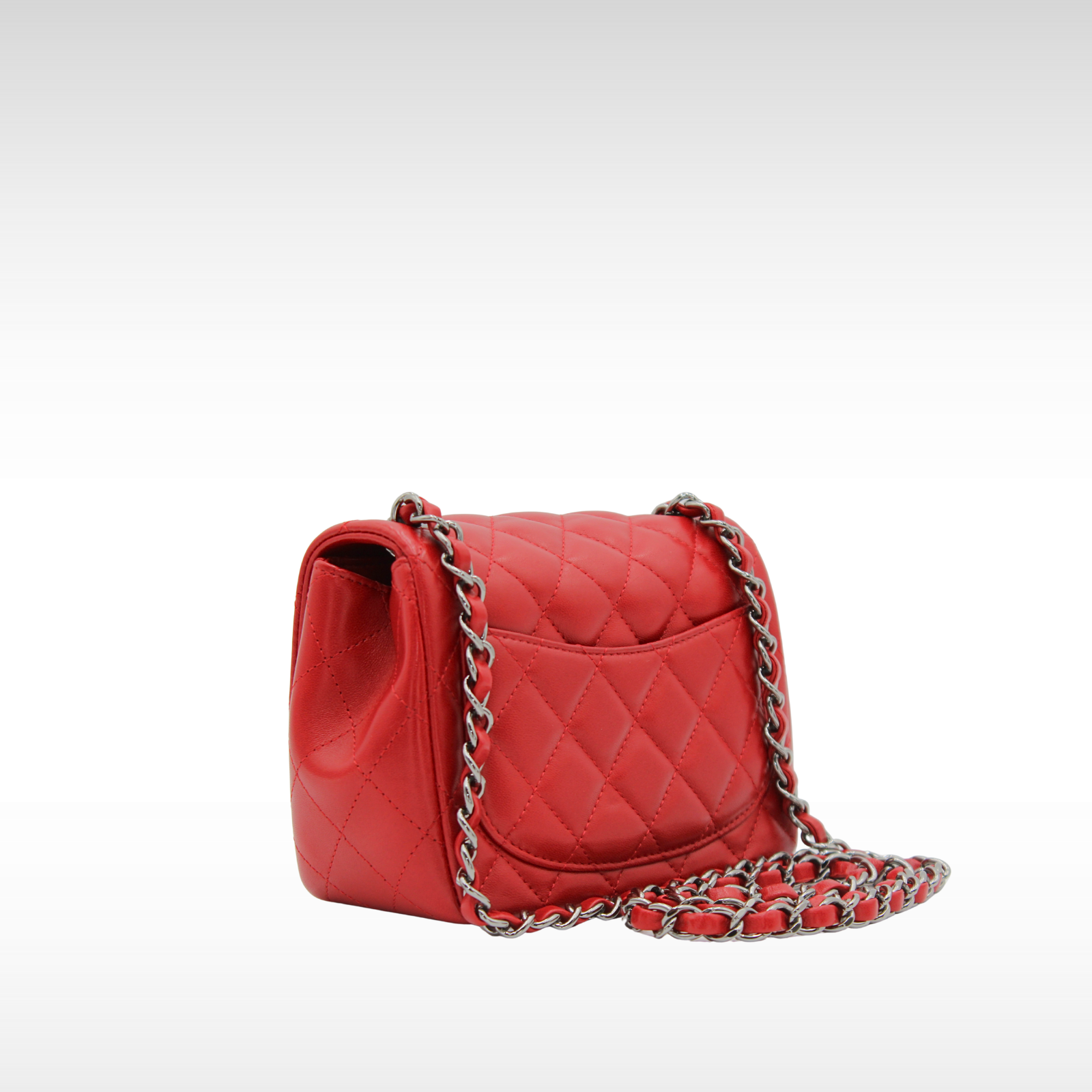 Classic Mini Lamb Red Shoulder Bag