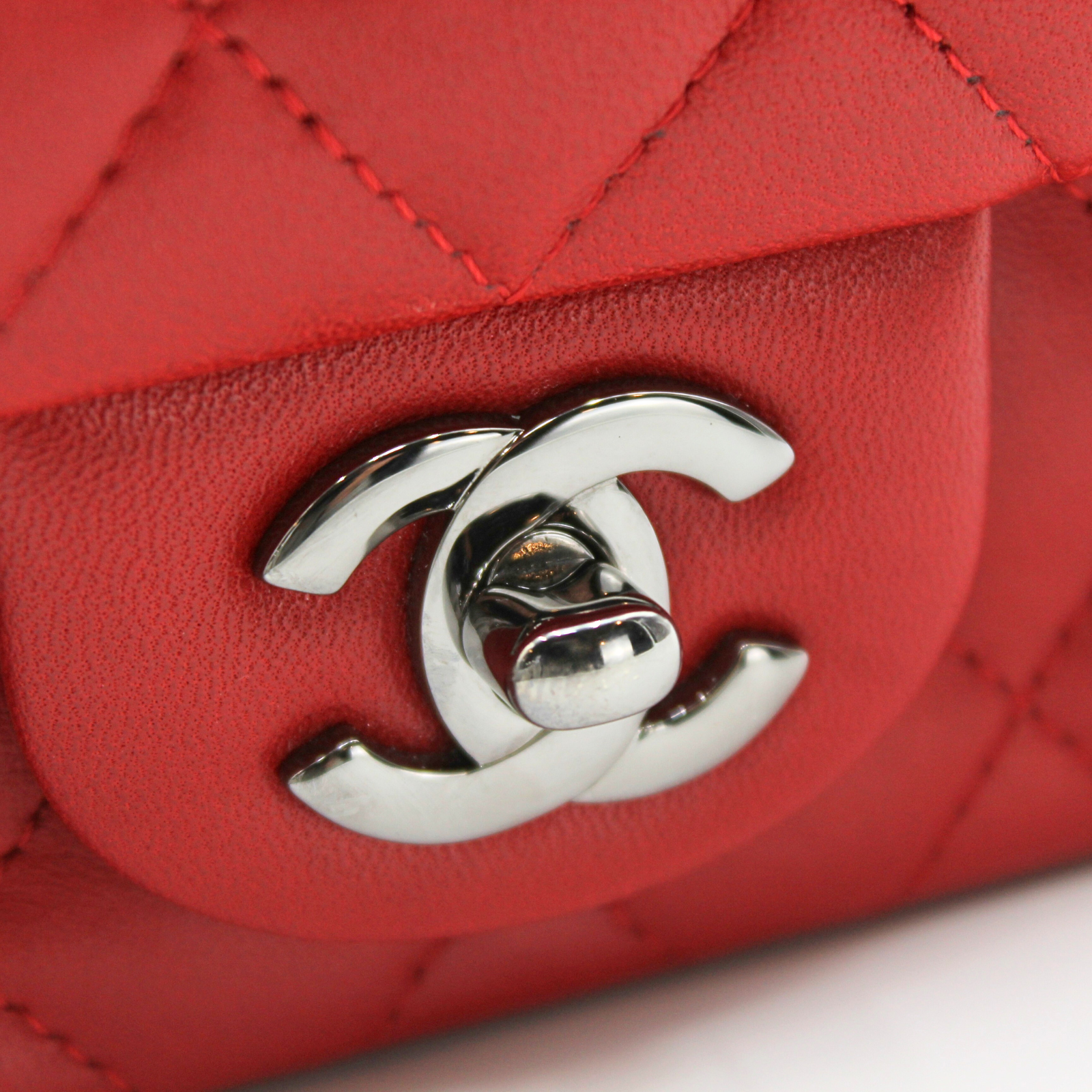 Classic Mini Lamb Red Shoulder Bag