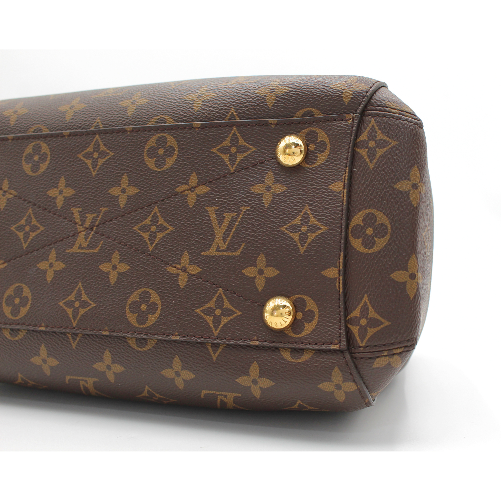 Montaigne MM Monogram Coated Canvas Marron Handbag
